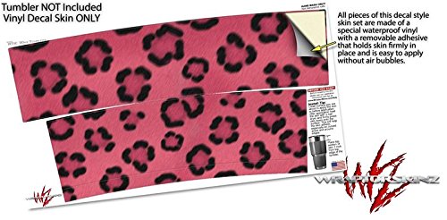 RTIC 30oz Tumbler Skin Wrap Compatible with Original 2017 & Older Models - Leopard Pink Design (Tumbler Not Included) | Perfect for Customizing Cups, Gifts, and Outdoor Adventures
