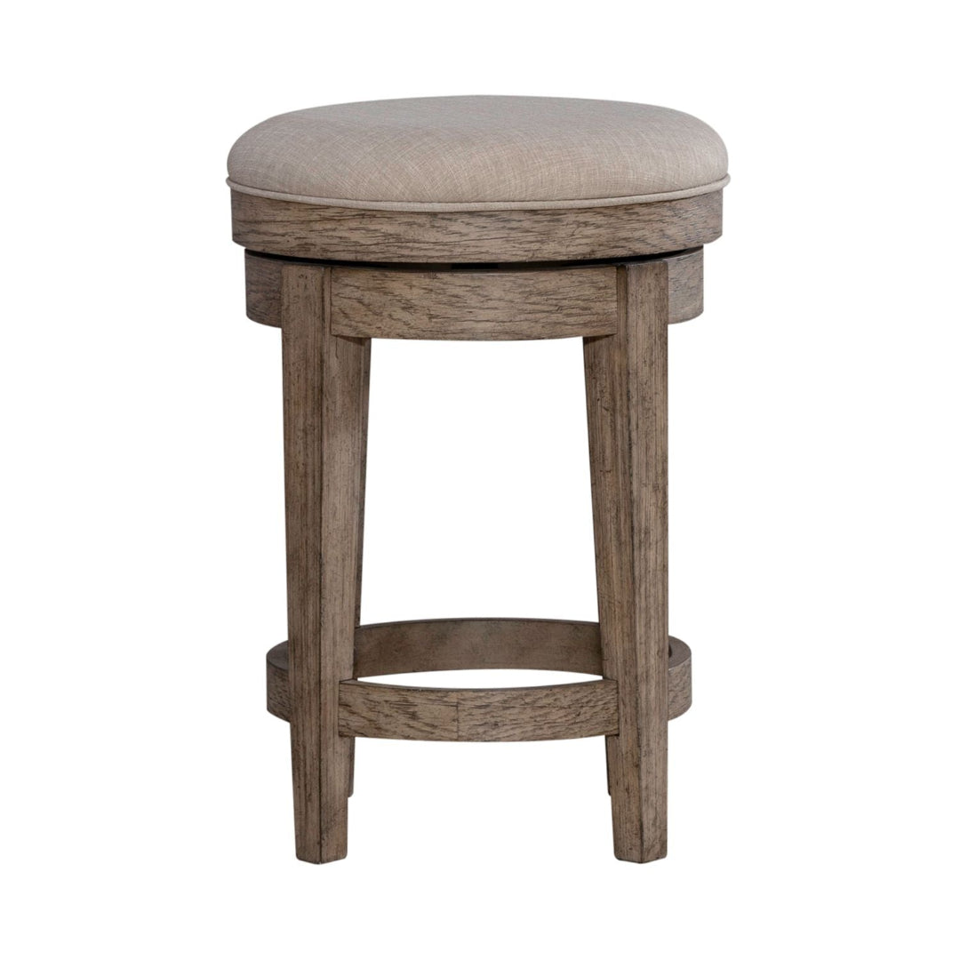 Modern City Scape Swivel Bar Stool - Adjustable Height Counter Stool for Kitchen Island, Breakfast Bar & Home Decor - Comfortable 360° Rotating Seat with Back Support