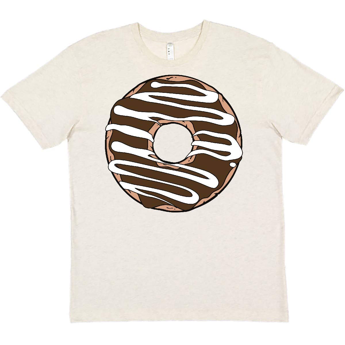 Inktastic Chocolate Donut Graphic T-Shirt - Sweet Icing & Glaze Design - Funny Bakery Lover Tee for Donut Enthusiasts | Perfect for Baking Parties, Coffee Dates & Casual Wear