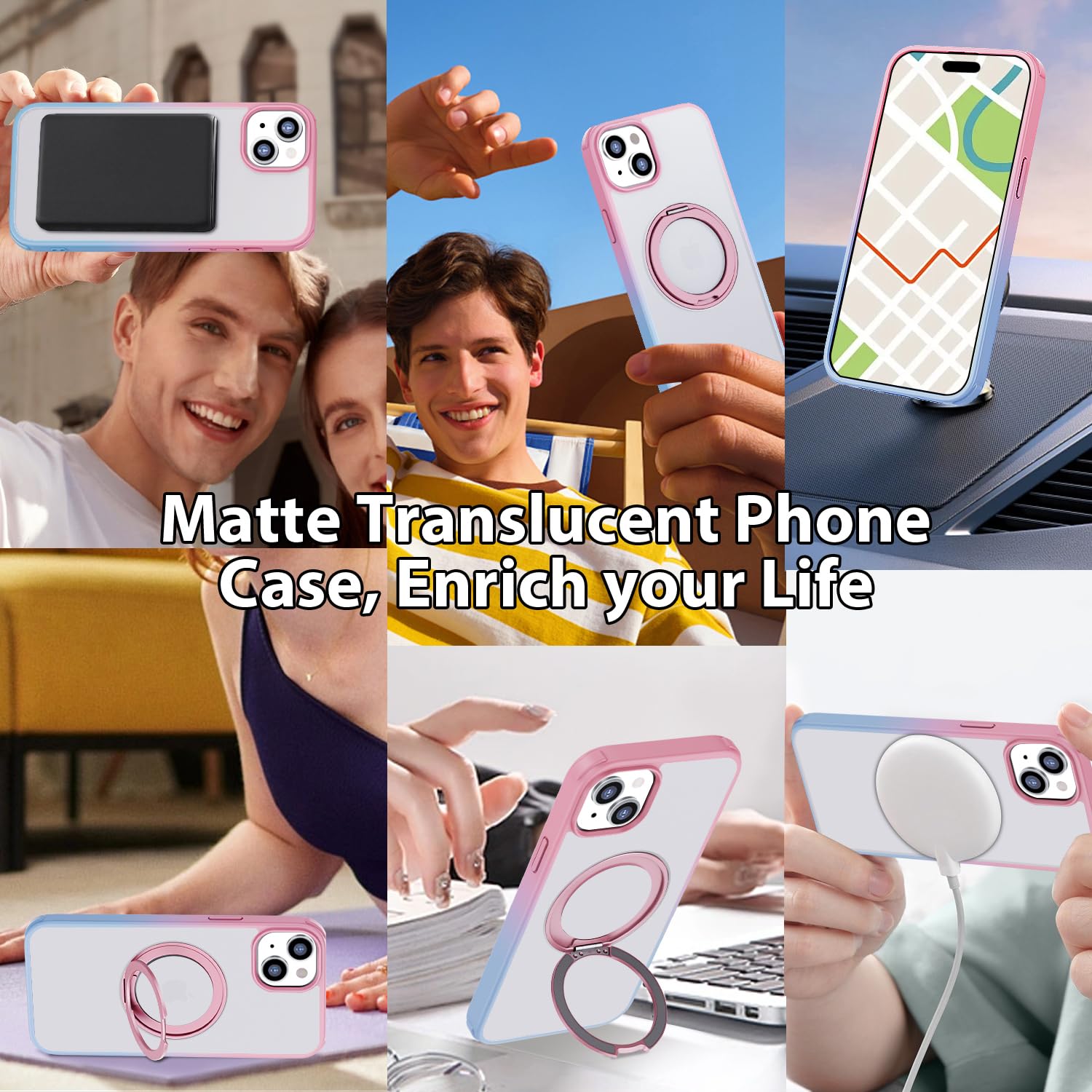 Magnetic Shockproof iPhone 15 Case (6.1