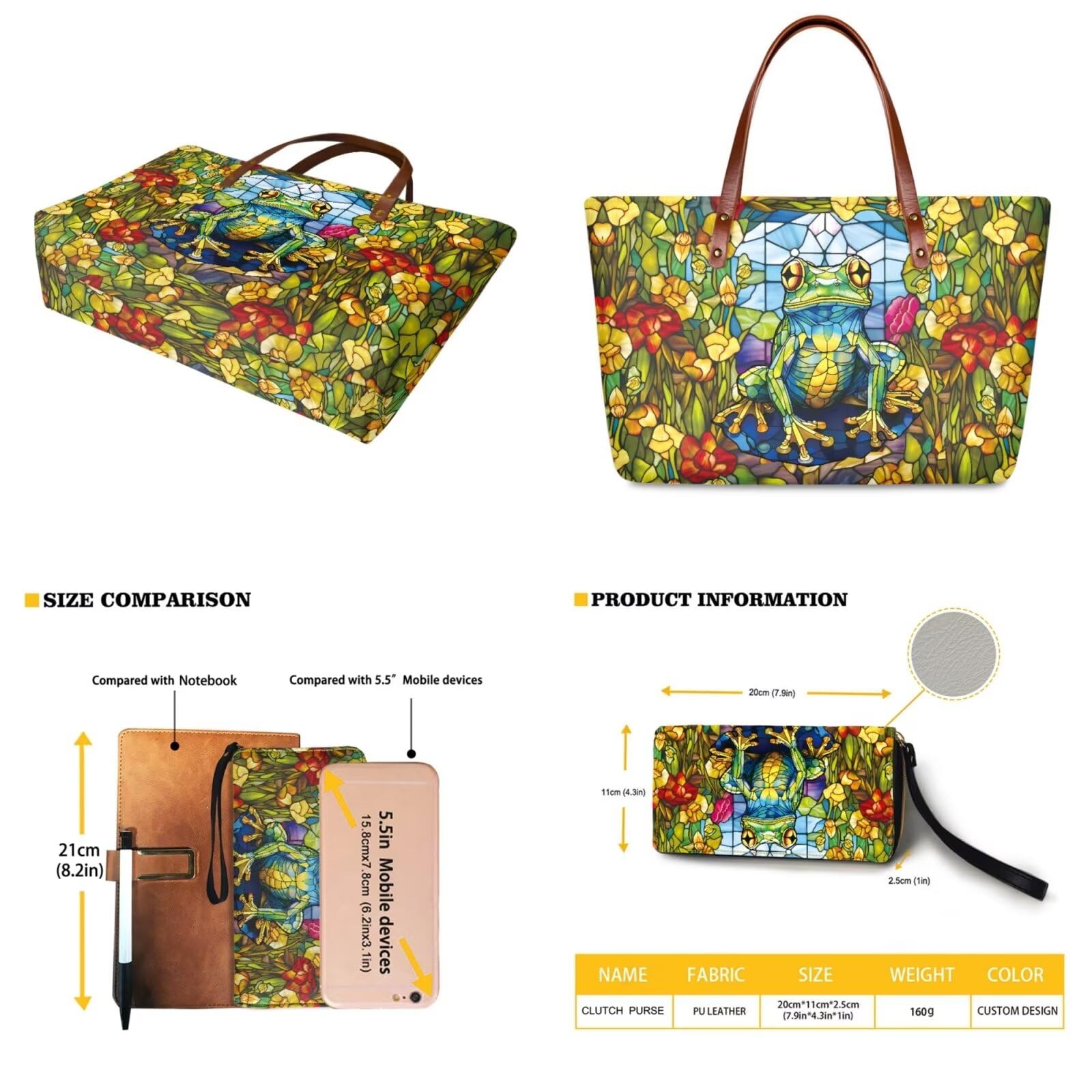 Stylish Women's Handbag Set with Matching Wallet - Large Top Handle Tote Shoulder Bag & PU Leather Clutch Purse for Work, Travel, and Everyday Use