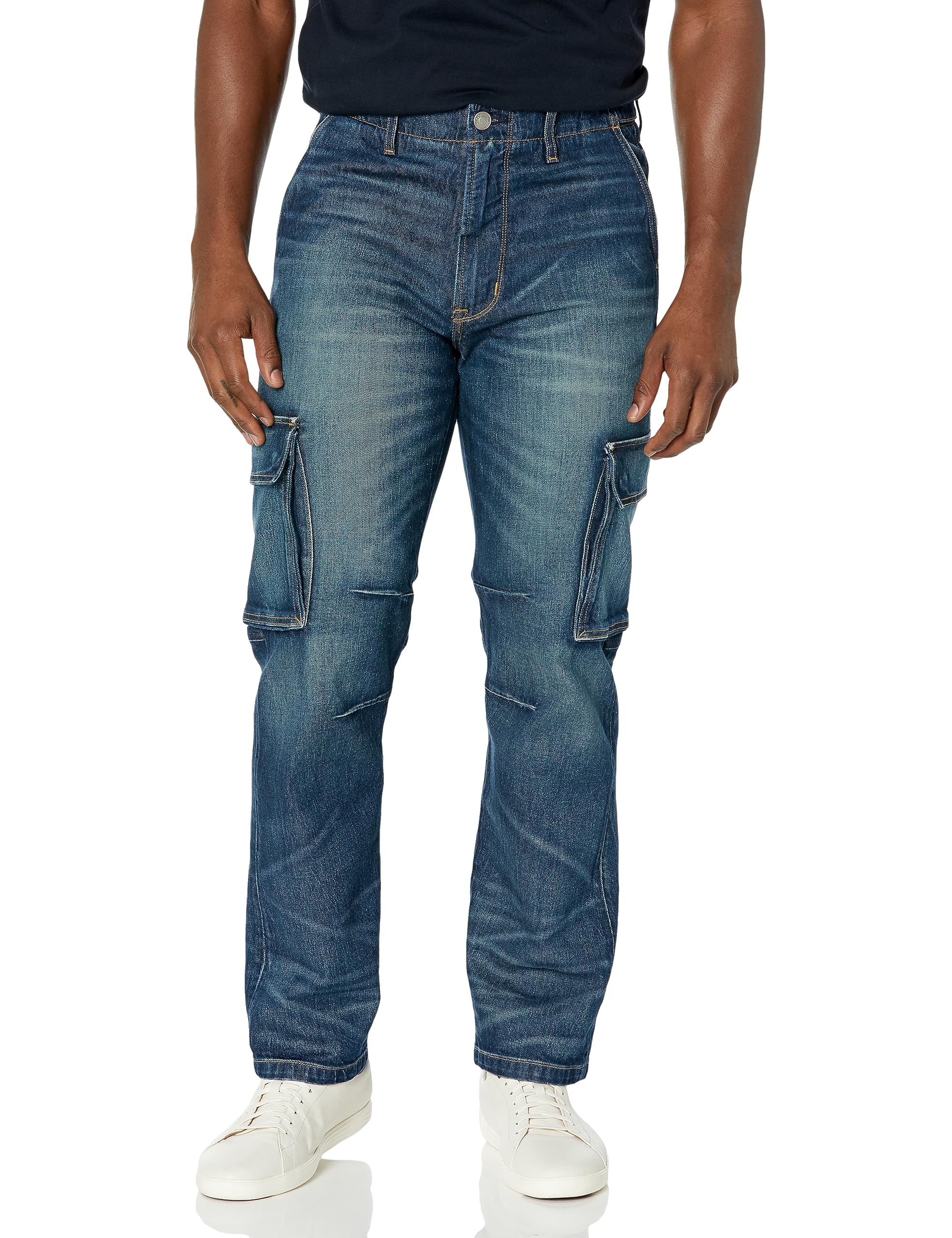 HUDSON Men's Reese Straight Cargo Pants - Comfortable & Durable Workwear for Outdoor Activities, Hiking, and Casual Wear