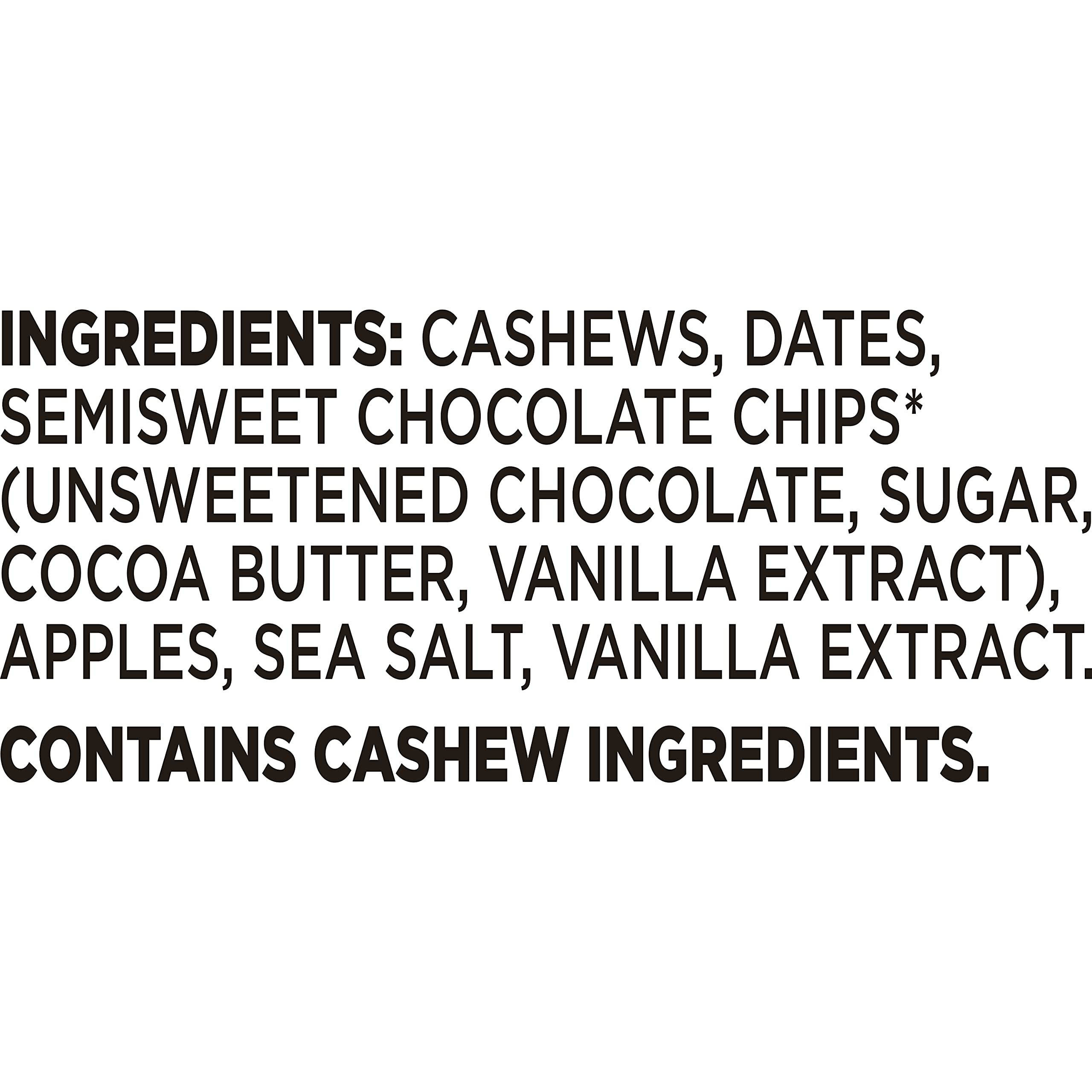 Larabar Chocolate Chip Cookie Dough - Gluten Free Vegan Fruit & Nut Energy Bars, 6 Pack - Healthy Snacks for Hiking, Work & On-the-Go Nutrition