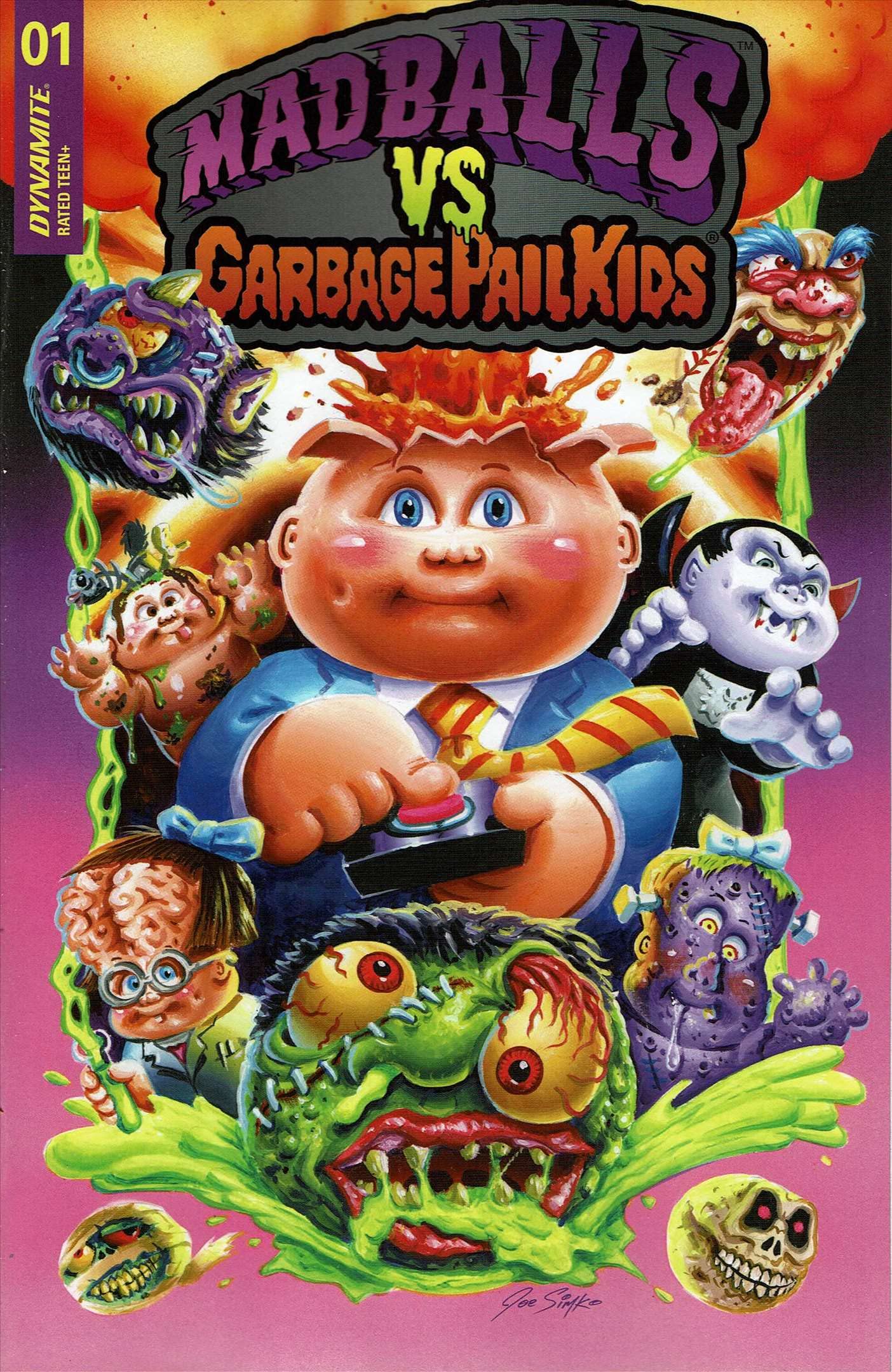 Madballs vs Garbage Pail Kids #1A VF/NM Dynamite Comic Book - Collectible Vintage Comic for Superhero Fans & Pop Culture Enthusiasts