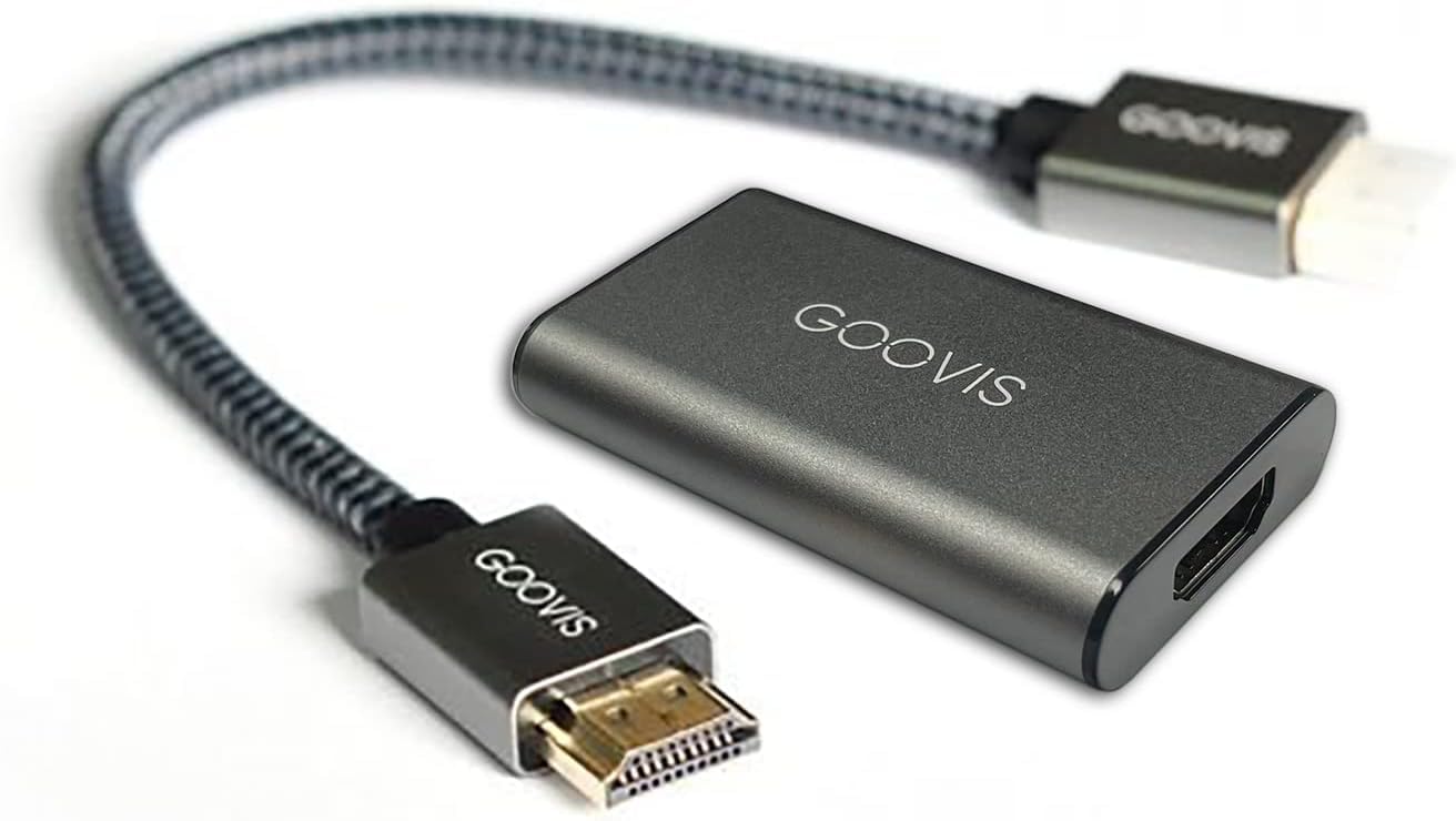 Goovis HDMI to USB-C Adapter - 4K Ultra HD Converter for Head-Mounted Displays | Portable Video Dongle for VR Headsets, Gaming & Home Theater (Black)