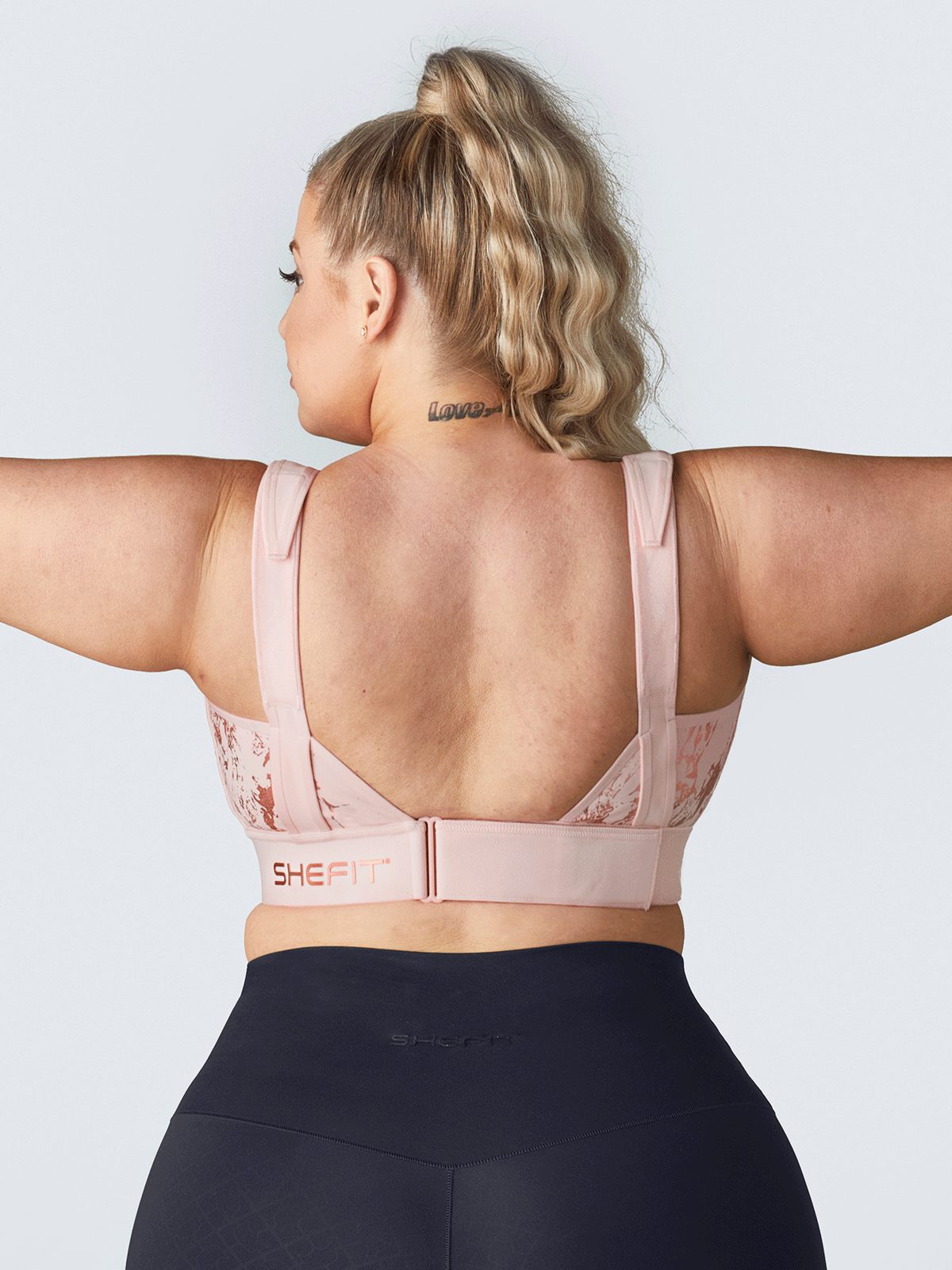 Flex Sports Bra™ - High Support Workout Bra for Women, Blush Pink - Perfect for Yoga, Running & Gym Activities