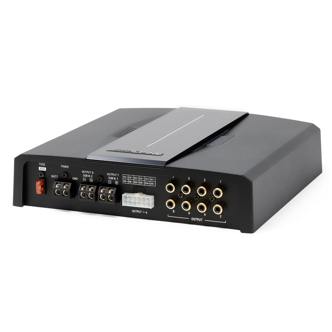 Alpine PXE C80 88 Optim8 8-Channel Car Audio Sound Processor & Amplifier with Advanced Sound Tuning - Perfect for Car Audio Systems, Home Theaters, and Professional Studio Setups