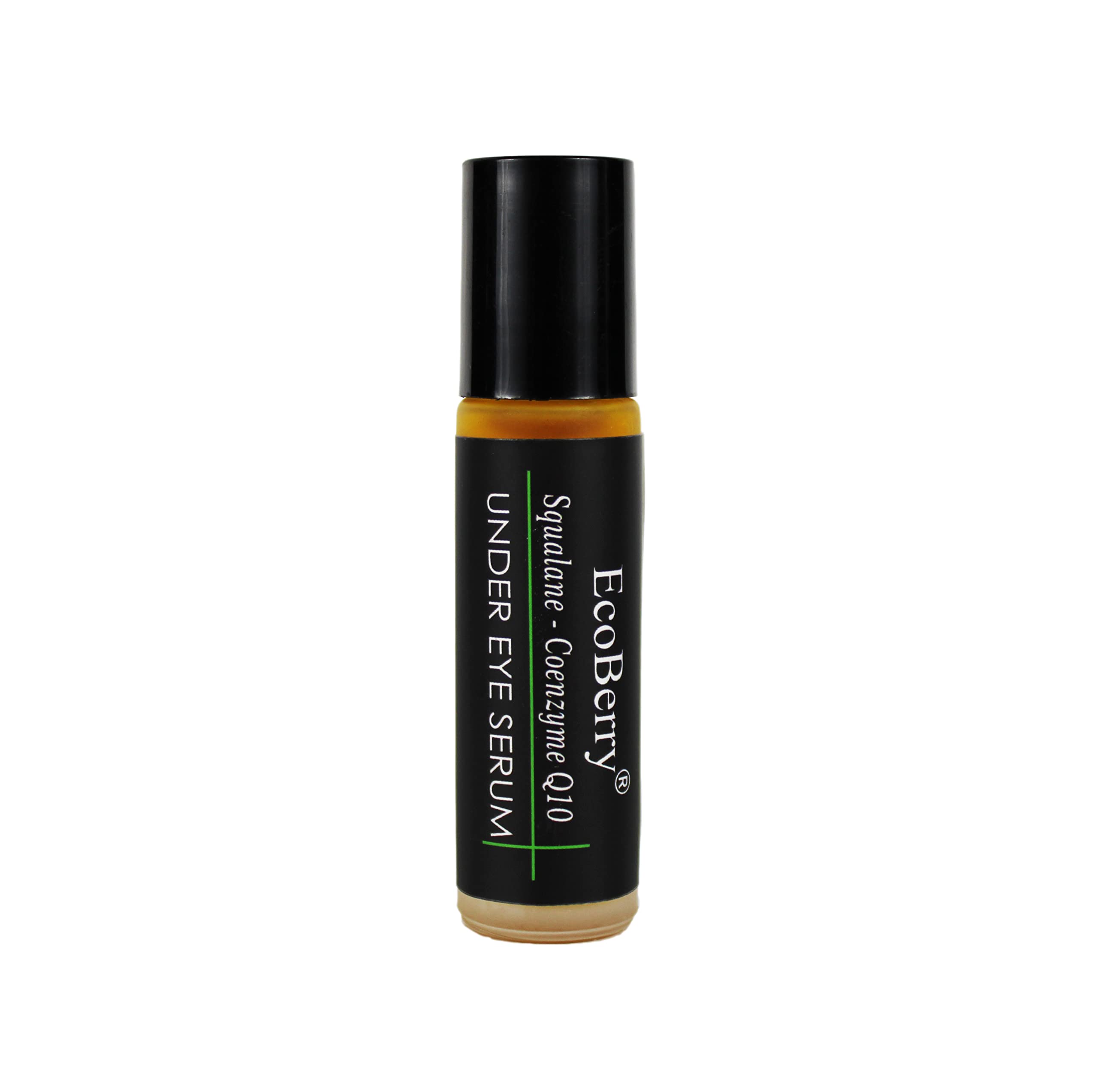 EcoBerry Squalane Coenzyme Q10 Under Eye Serum - Dark Circle Treatment for Wrinkles, Fine Lines & Sun Damage - Anti-Aging Eye Cream Boosts Collagen & Hydration - Vegan Skincare for Day & Night Use