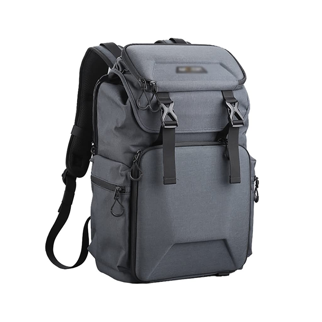 WFS Comfortable Camera Backpack for Photographers - Waterproof DSLR Camera Bag with Tripod Holder & Laptop Compartment (Fits 15.6 Inch) - Perfect for Travel, Hiking & Outdoor Photography - Gray One Size