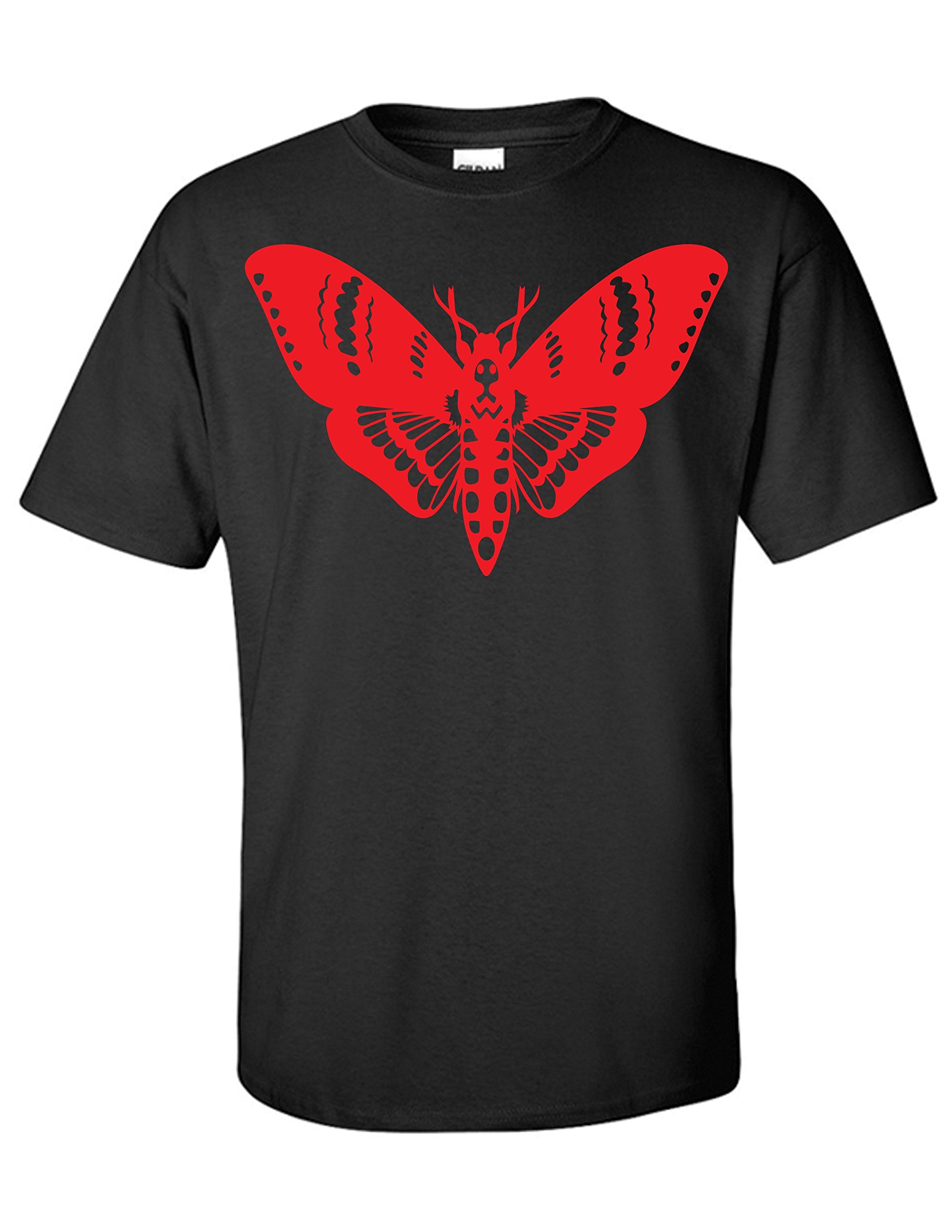 STUFF WITH ATTITUDE Moth Graphic Black T-Shirt for Men & Women - Cool Casual Streetwear for Concerts, Parties & Everyday Wear