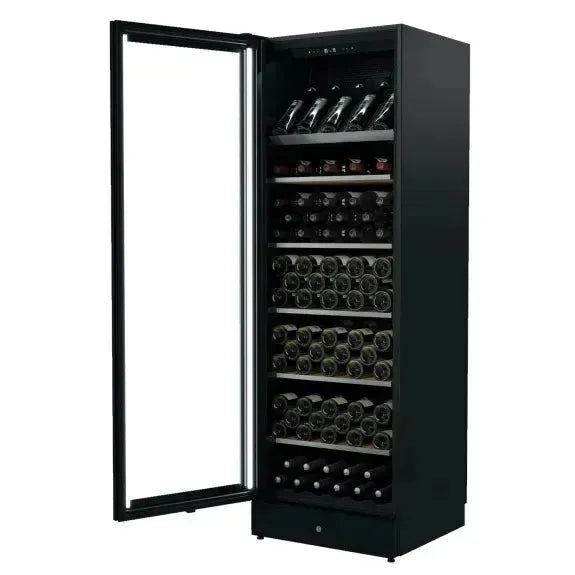 Vintec 198 Bottle Wine Storage Cabinet - Black LHH VWM198SBA | Large Capacity Wine Cooler for Home, Restaurant & Bar | Premium Wine Fridge with Temperature Control & UV Protection