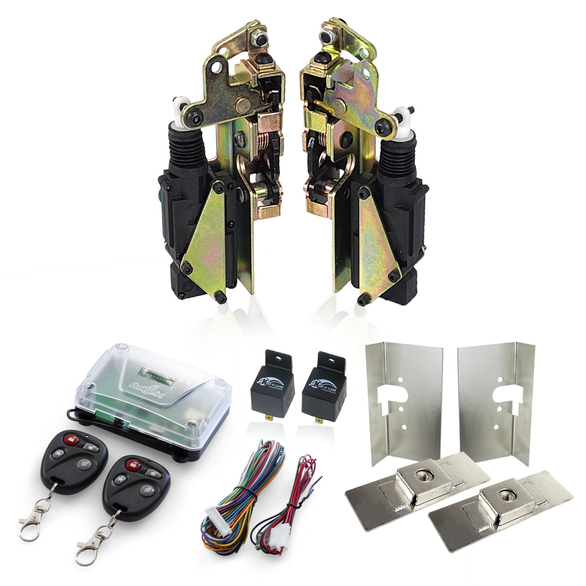 1903-1904 Buick Model B Shaved Door Kit with Small Power Bear Claw Locking Latch Bolt - Easy Installation for Classic Car Restoration & Custom Builds