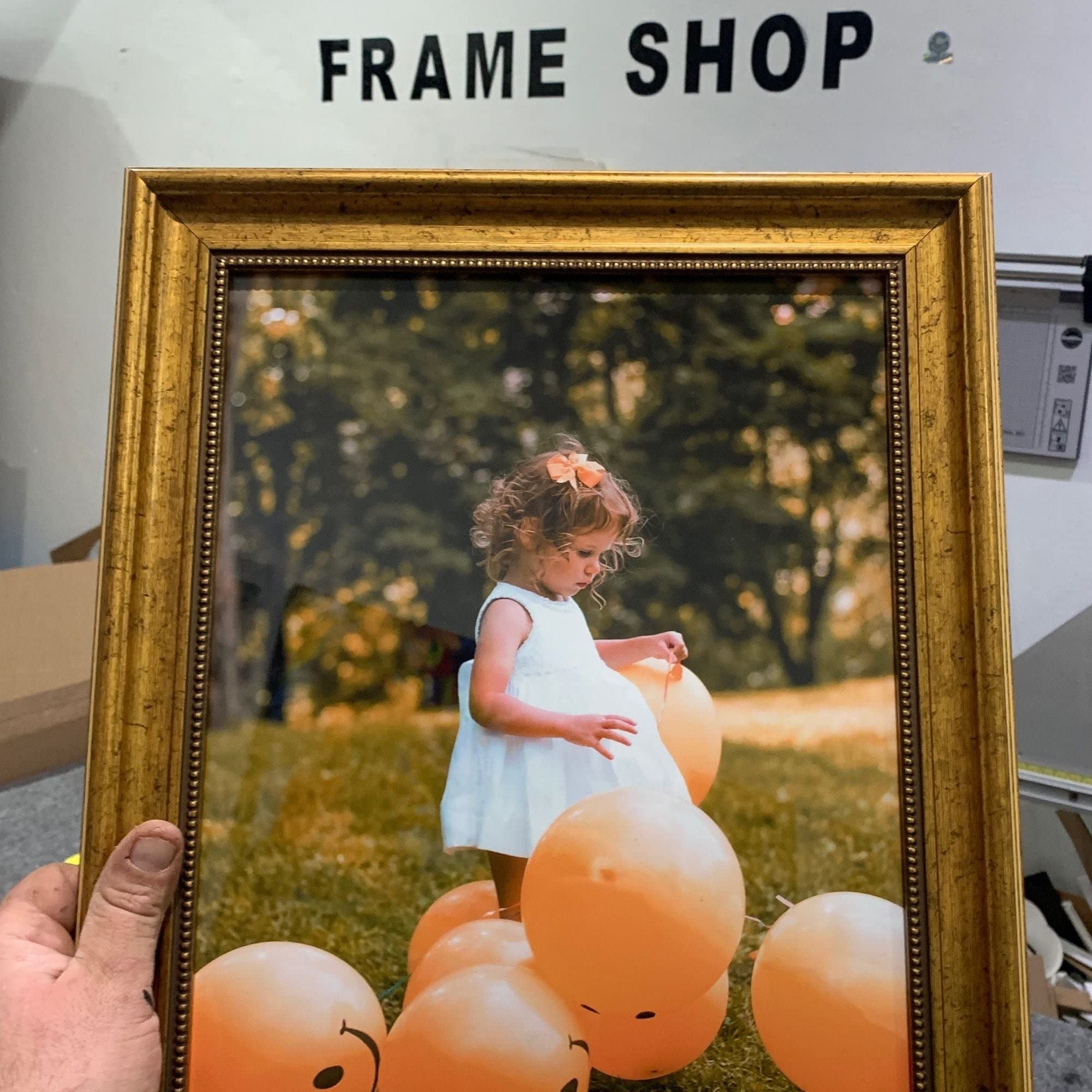 36x9 Gold Ornate Picture Frame - Wooden Gold Foil Poster Frame with Acrylic HD Glass - Wall Mount Photo Display for Home Decor | Perfect for Living Room, Bedroom & Office Wall Art