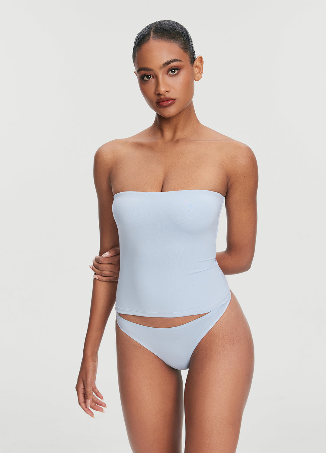 Seamless Full Length Tube Top for Women - Stretchy Comfortable Sleeveless Layering Top - Perfect for Yoga, Workout, and Casual Wear