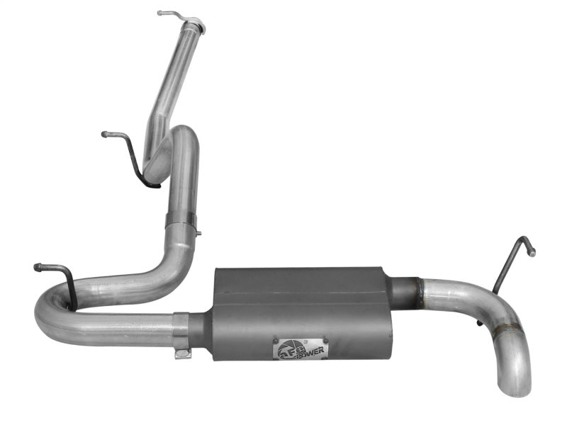 AFE Scorpion Aluminized Steel Cat-Back Exhaust System for Jeep Wrangler JK 2007-2018 (3.6L & 3.8L V6 2-Door) - High-Performance Exhaust Upgrade for Off-Roading & Daily Driving
