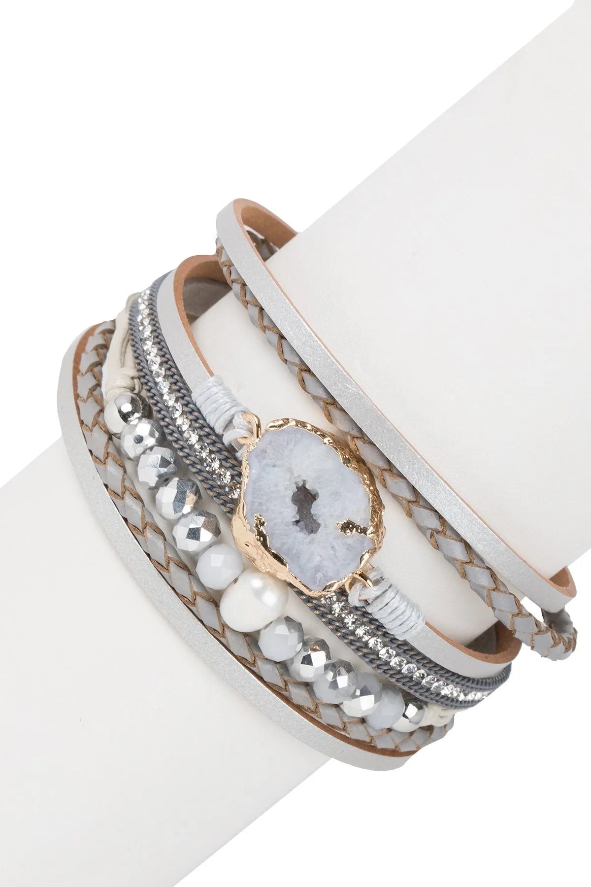 Callisto Genuine Leather Bracelet for Women - Stylish Adjustable Wristband for Casual Wear, Office & Date Night