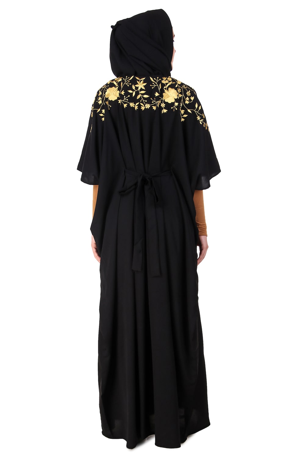 Exquisite Hand-Embroidered Floral Kaftan Dress for Women | Boho Chic Beach Cover Up | Perfect for Summer Vacations, Pool Parties & Resort Wear