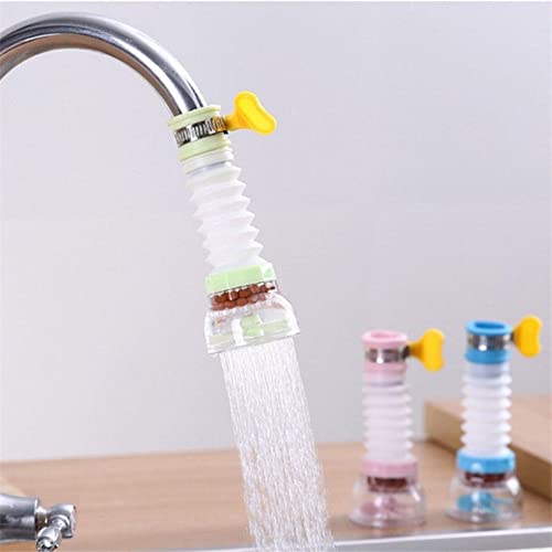 360° Rotating Faucet Water Filter with Splash-Proof Nozzle - BPA Free Kitchen Faucet Mount Purifier for Clean Drinking Water - Perfect for Home, RV, and Outdoor Use