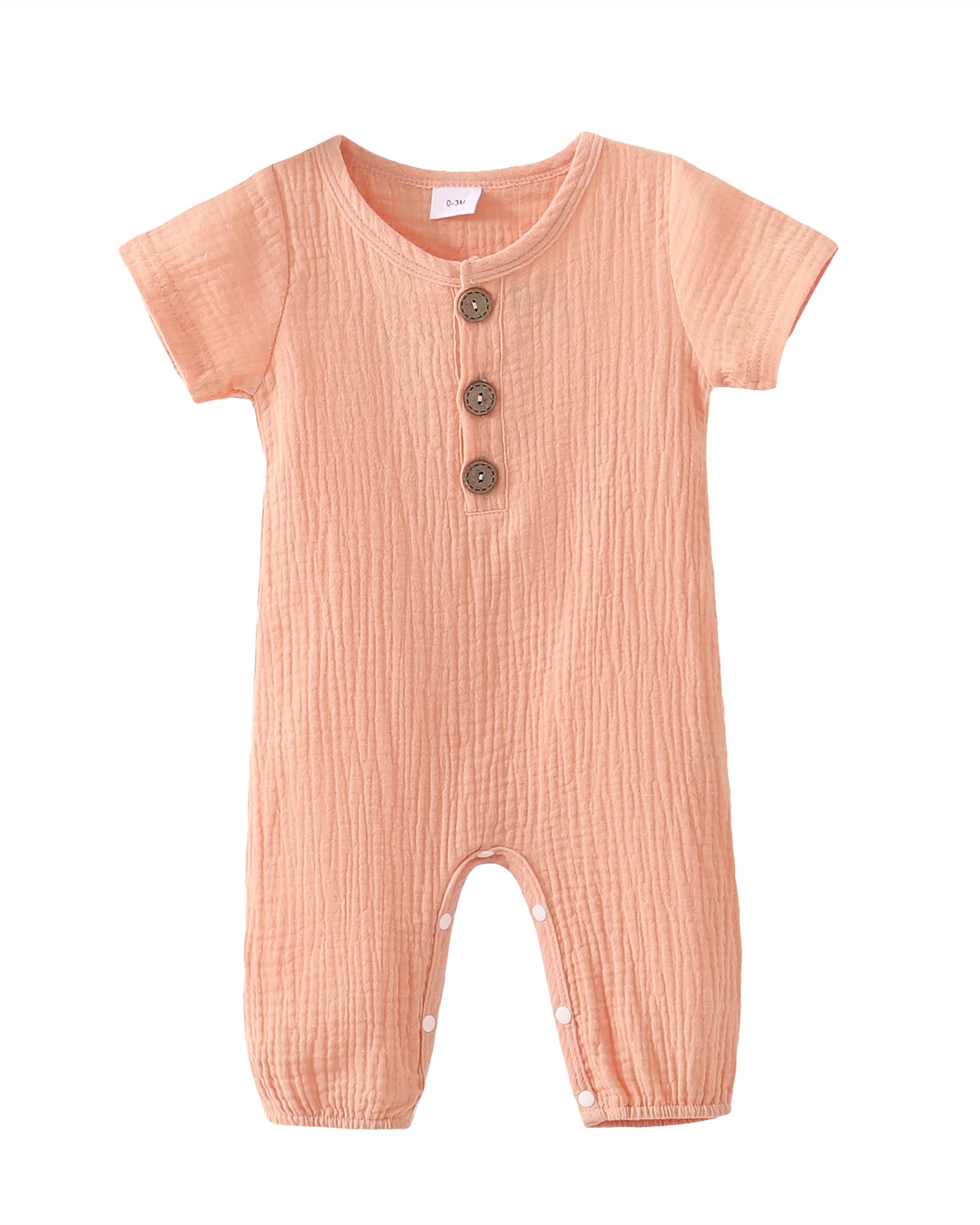 Adorable Newborn Baby Girl Summer Outfits - Soft Short Sleeve Romper Jumpsuit & Bodysuit | Perfect for Photoshoots, Playdates & Family Outings