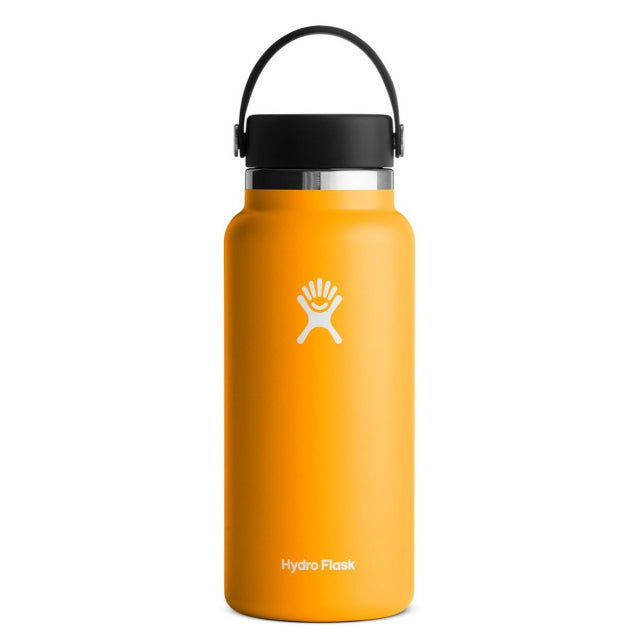 32 oz Wide Mouth Water Bottle with Straw & Leak-Proof Lid - BPA Free Stainless Steel Insulated Water Bottle for Gym, Hiking, Travel & Outdoor Activities