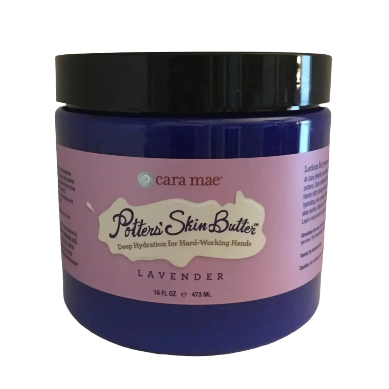 Cara Mae Lavender Potters' Skin Butter - Ultra Moisturizing Hand Cream for Dry Cracked Skin | Natural Healing & Nourishing | Perfect for Gardeners, Artists & Dry Skin Care