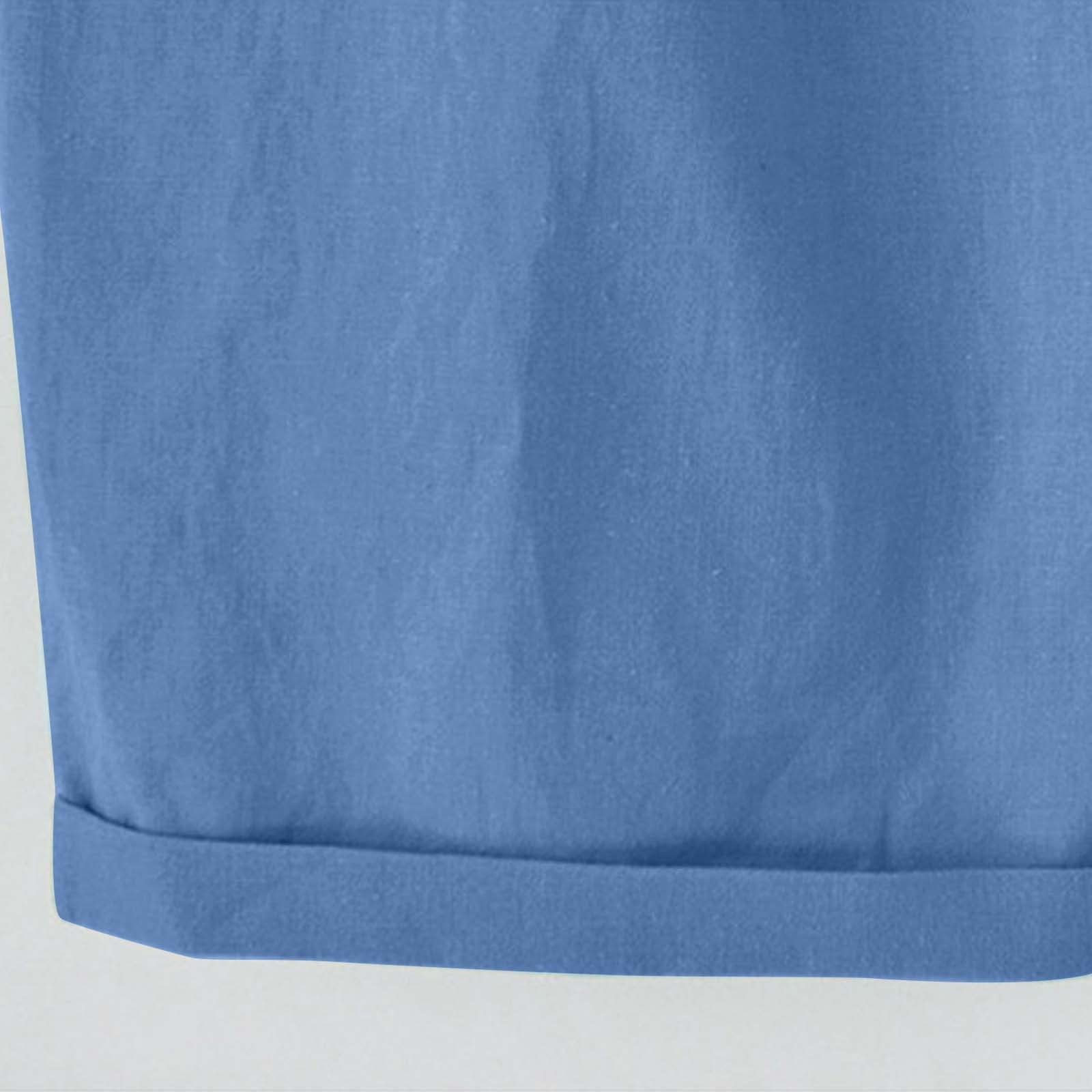 Plus Size Women's Bermuda Shorts - Soft Cotton & Linen, Elastic Waist for Comfort | Casual & Summer Wear