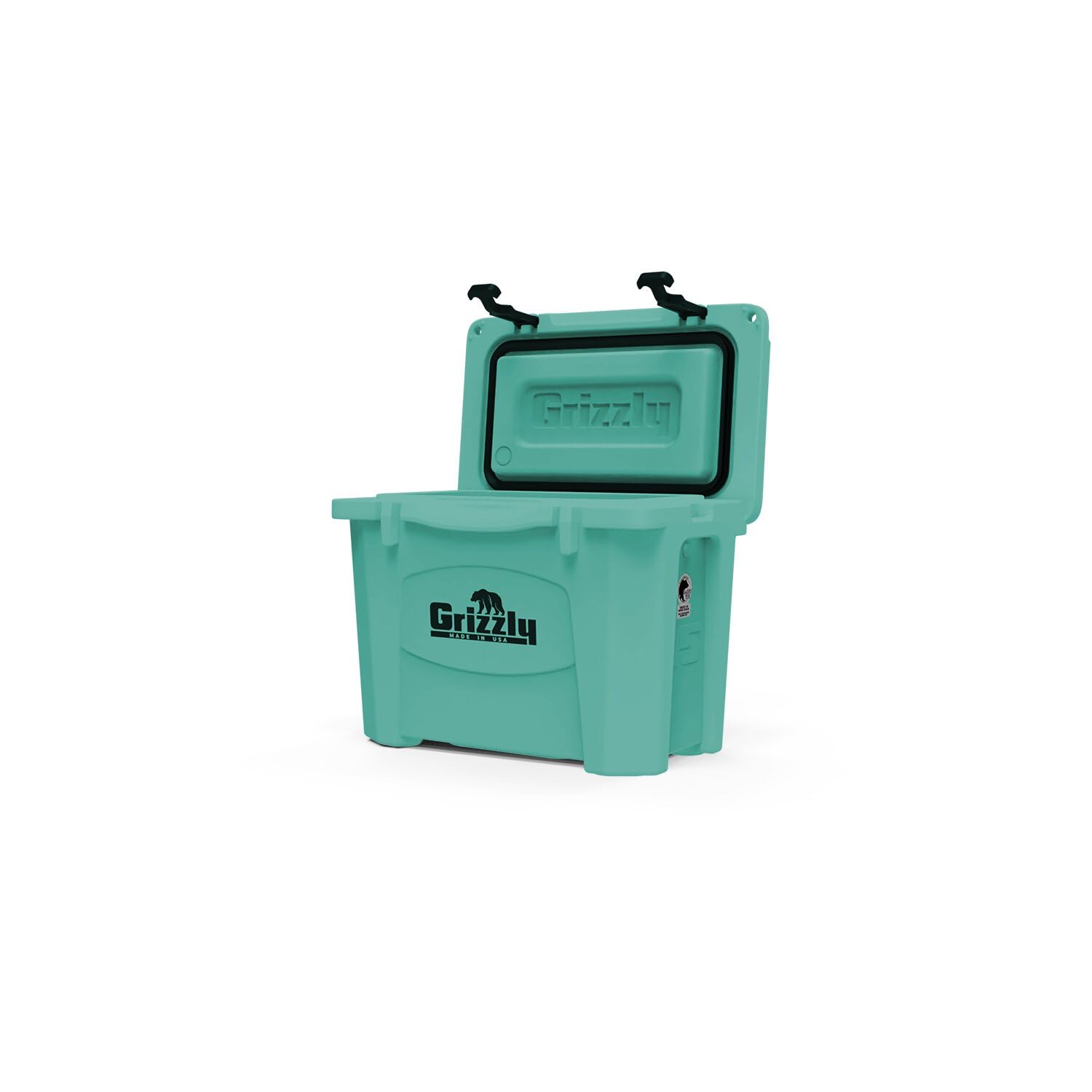 Grizzly 15 Quart Cooler - Durable Rotomolded Insulated Ice Chest | Made in USA | Lifetime Warranty | Perfect for Beach, Boat, Camping, Fishing & Hunting | G15 Cooler for Outdoor Adventures & Tailgating