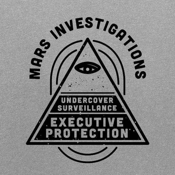 Pop Threads Mars Investigations Retro Noir Detective Graphic Tee - Vintage Mystery T-Shirt for Men | Casual Wear, Cosplay & Detective Theme Outfits