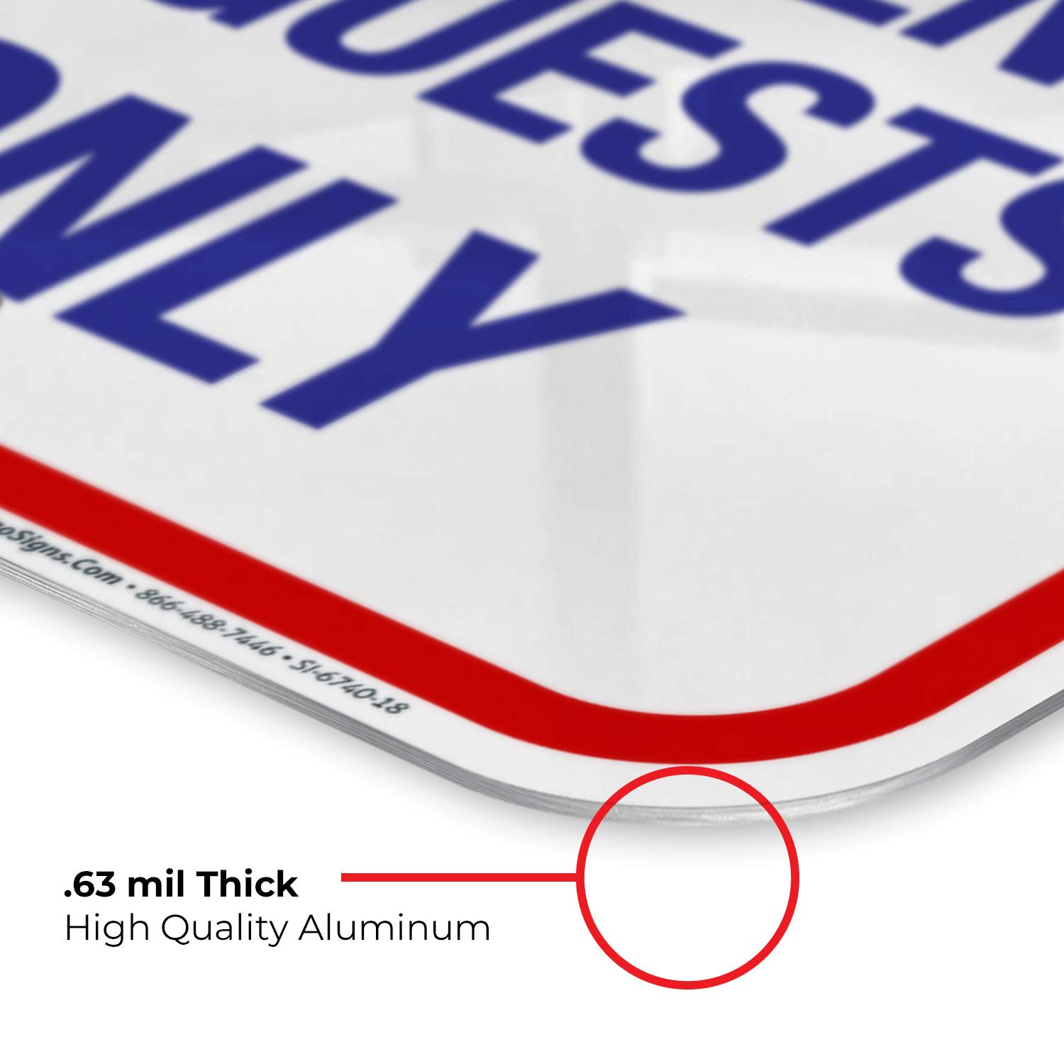 12x18 Inches Sigo Signs Rust-Free Aluminum Pool Sign - Attention Residents and Guests Only, Fade Resistant, Made in USA - Perfect for Community Pools, Hotels, and Apartment Complexes