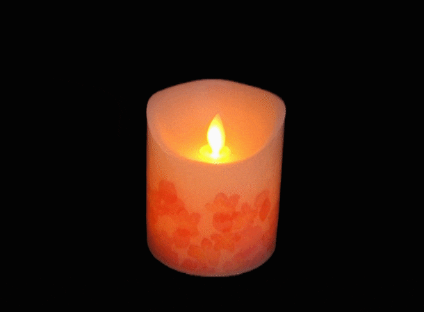SGI Soka Gakkai LED Cherry Blossom Candle - Flameless Decorative Light for Meditation, Altars & Home Decor