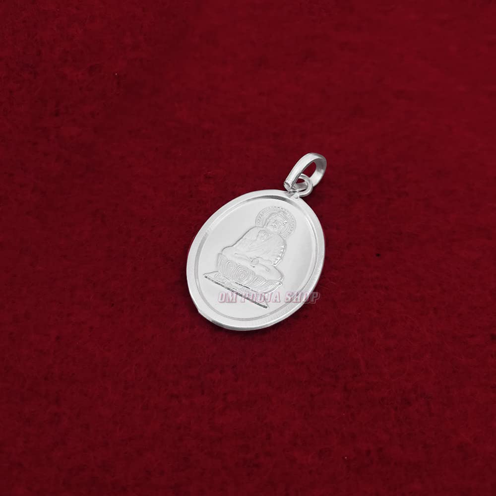 Lord Buddha Sterling Silver Pendant Necklace - Spiritual Jewelry for Meditation, Yoga & Mindful Living