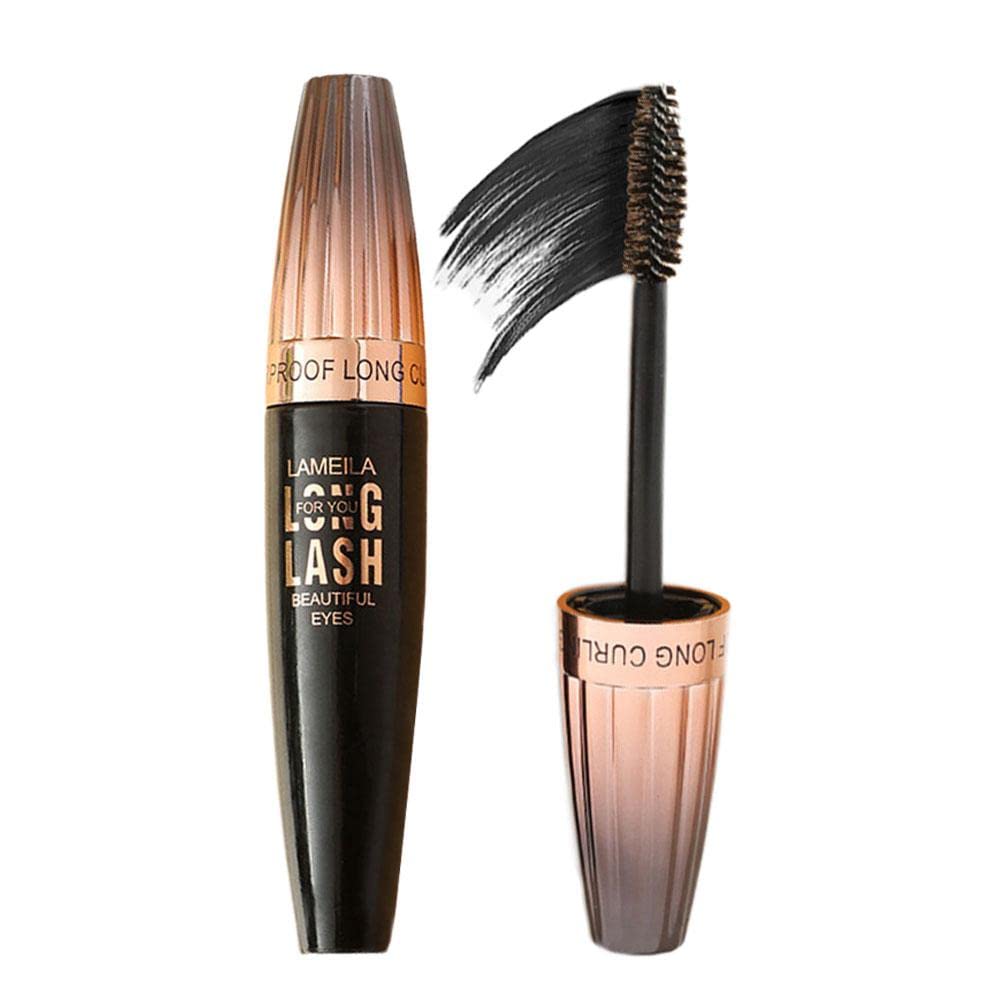 4D Silk Fiber Lash Mascara - Waterproof, Long Lasting, Volumizing & Lengthening Black Mascara for Natural Eyelash Extension - Perfect for Daily Wear, Night Out & Special Occasions