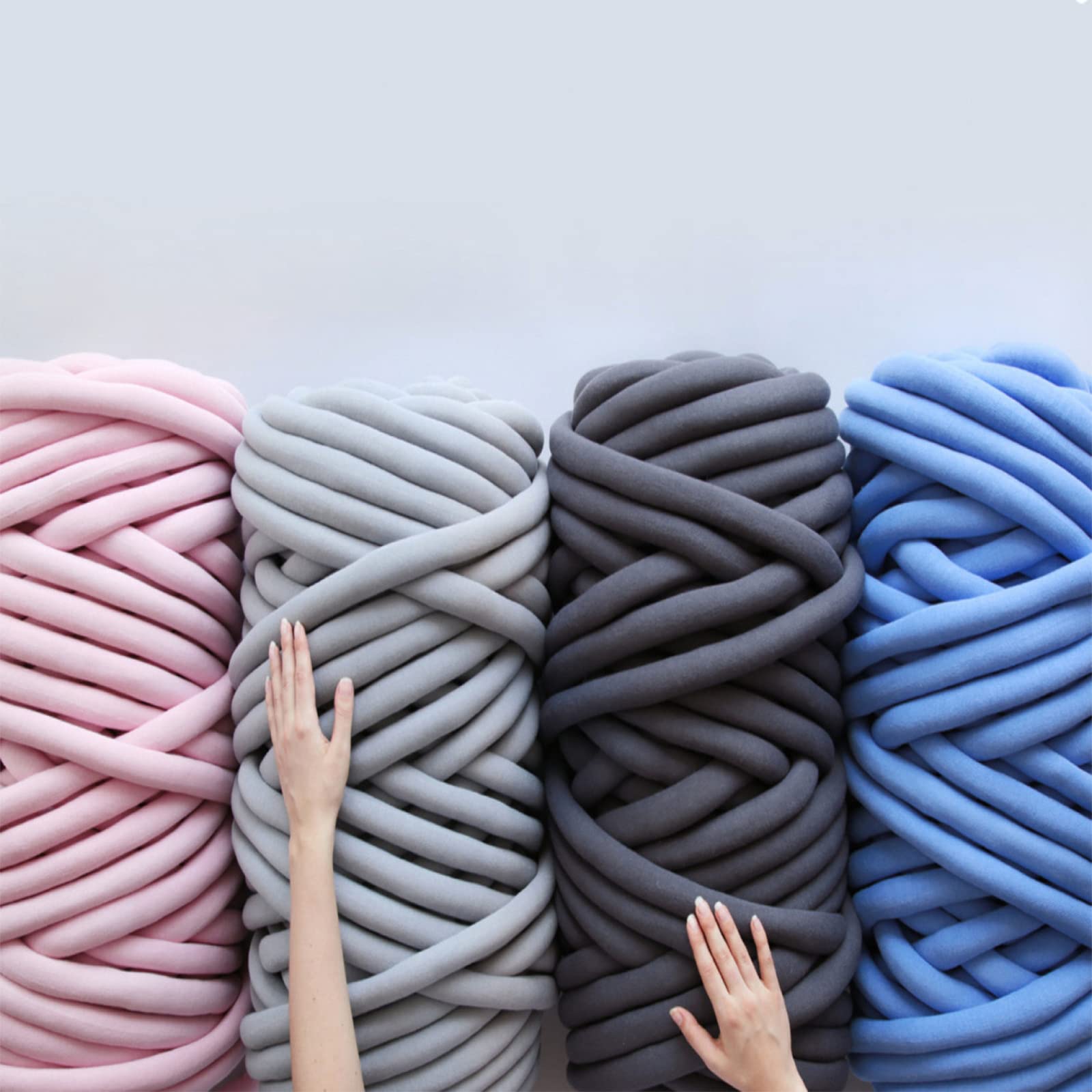 Chunky Knit Blanket - Handmade Soft Thick Knitted Throw Blanket for Bed, Couch & Home Decor - Cozy Winter Blanket for Sleeping, Lounging & Gift Giving - D-3139in
