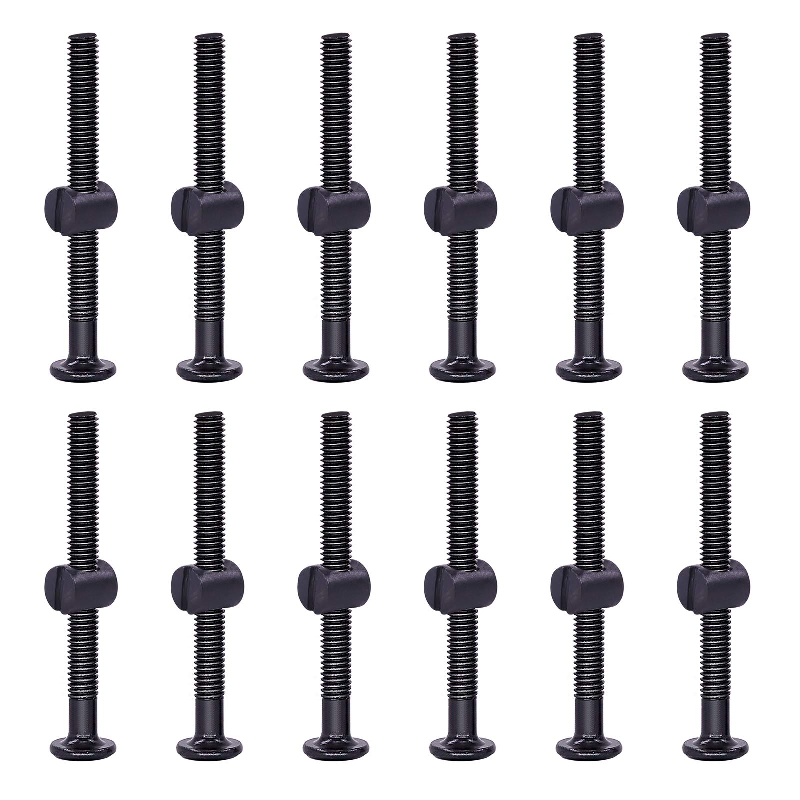 Swpeet 25Pcs M6x65mm Crib Screws with Allen Wrench - for Baby Beds & Furniture Assembly