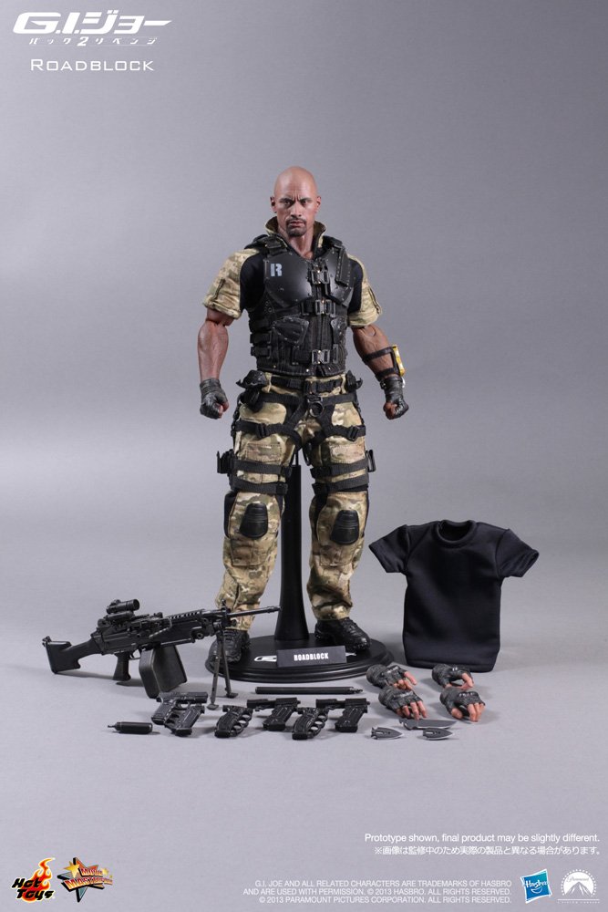 Hot Toys GI Joe Retaliation 1/6 Scale Collectible Action Figure - Roadblock | Highly Detailed Military Soldier Model for Display & Collection | Perfect for Fans, Gift Giving & Home Decor