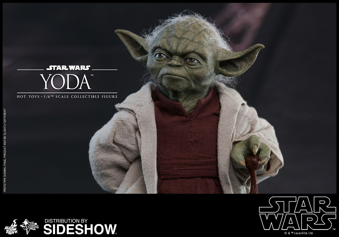 Star Wars Episode II Attack of the Clones Master Yoda 1/6 Scale Collectible Figure - Highly Detailed Hot Toys Action Figure for Display & Star Wars Fans Collection