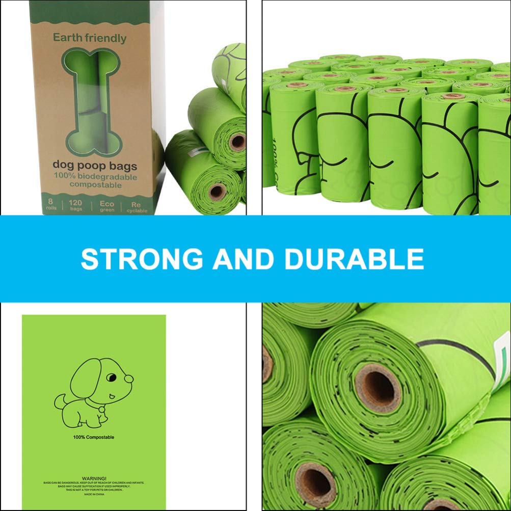 6-Pack Eco-Friendly Dog Poop Bags - Biodegradable Pet Waste Bags for Dogs, Cats & Pets - Leak-Proof & Scented Doggie Waste Disposal Bags - Perfect for Walking, Travel & Park Cleanup