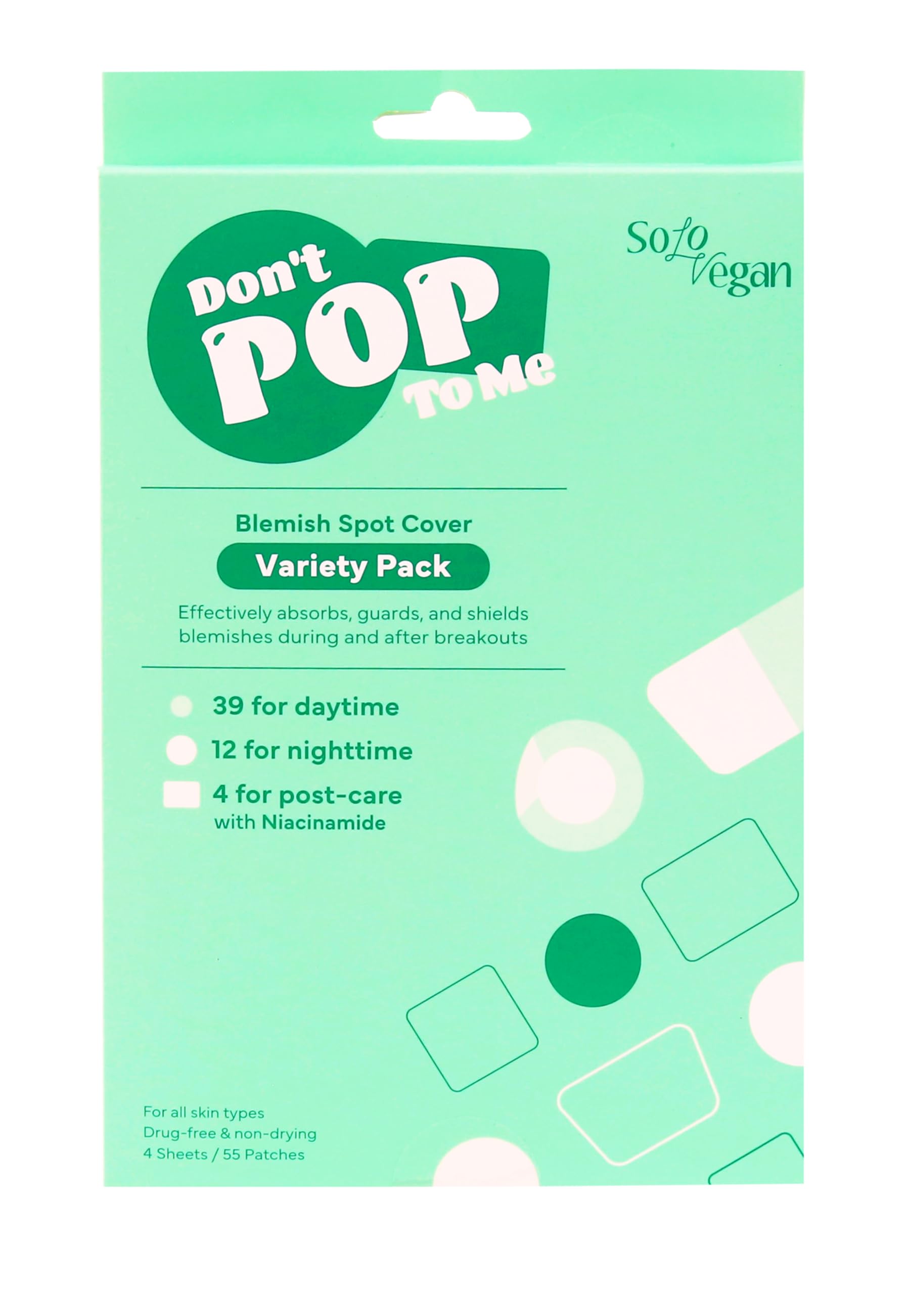 Best Korean Skincare Set: Mild Exfoliating Toner Pads, Hydrating Serum, Acne Blemish Patches (55 Count), & Cleansing Gel - Daily Face Care Routine for Clear Skin