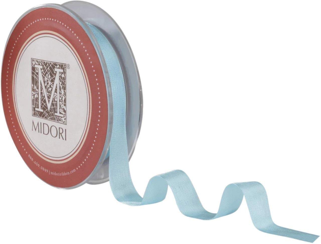Rayon Trimming Ribbon - 1/4 Inch Wide Aqua Blue Decorative Ribbon for Gift Wrapping, Scrapbooking, and DIY Crafts