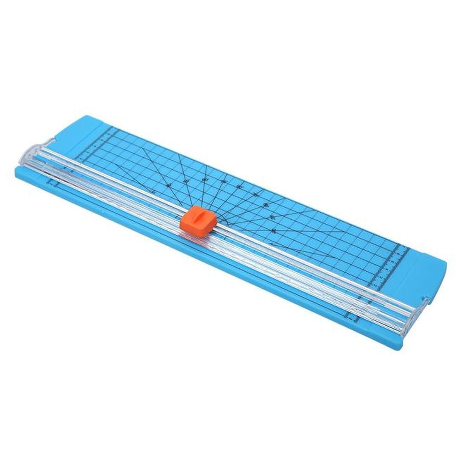 qingmutech Corner Trimmer & Paper Cutter - A4 Paper Cutting Machine for DIY Crafts, Scrapbooking, Photo Albums & Office Stationery | Precision Blades for Home & Office Use (Blue)