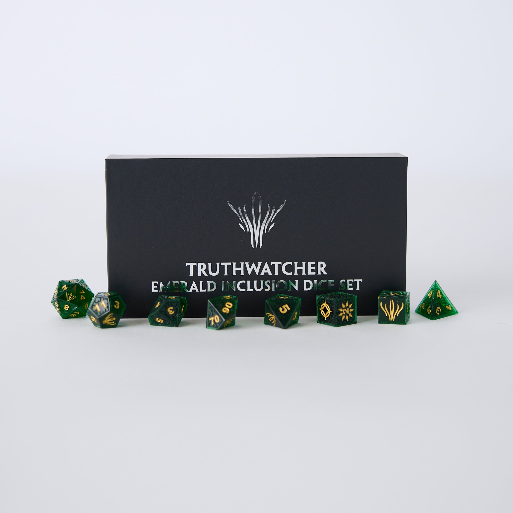 Truthwatcher Polyhedral Dice Set - 7-Piece RPG Dice for Dungeons & Dragons, DND, Pathfinder & Tabletop Games - Perfect for Gifts, Game Nights & Roleplaying Adventures