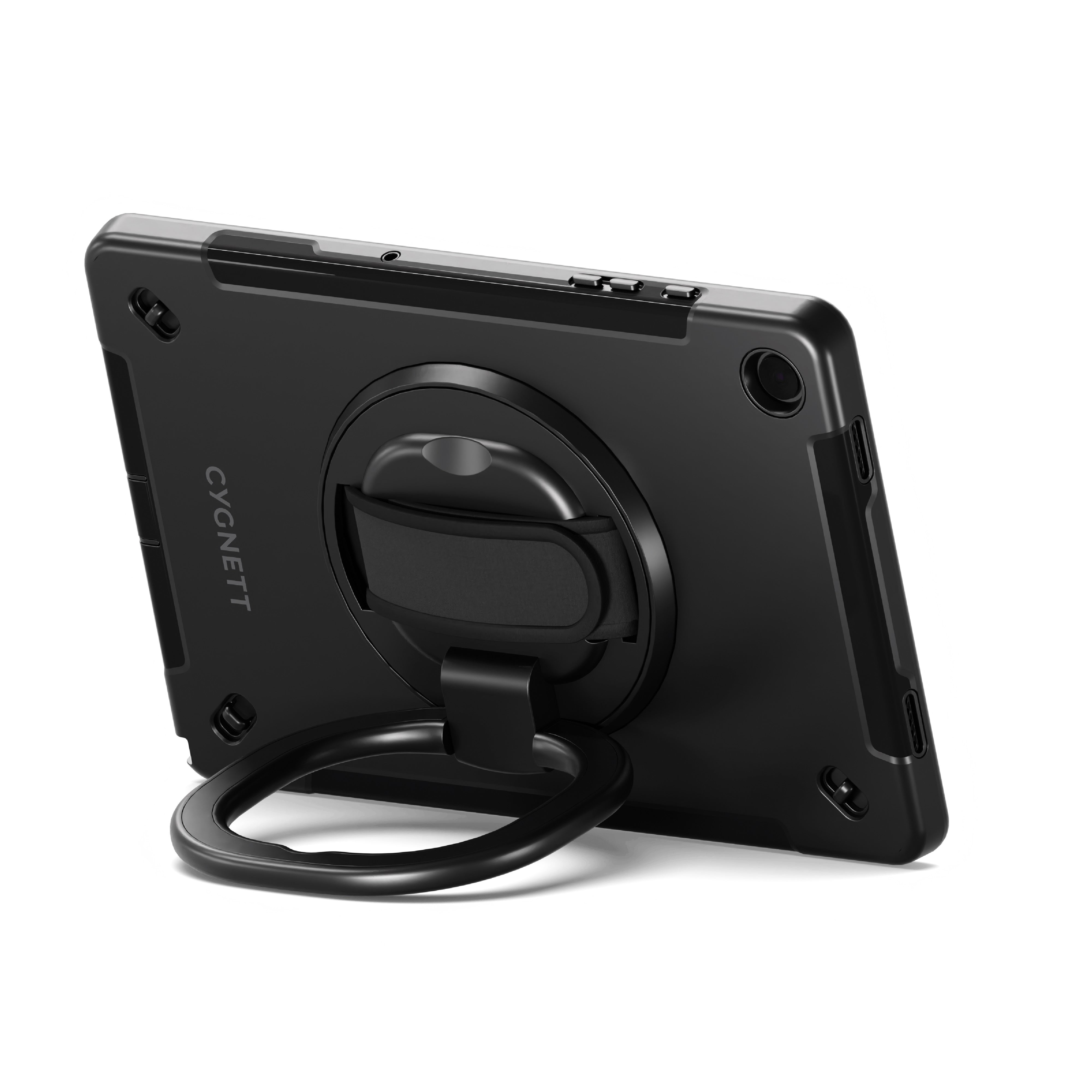 Cygnett GripStand Protective Case for iPad Air 11 (M2/M3) & 10.9 (5th/4th Gen) & iPad Pro 11 (1st-4th Gen) - Slim Black Cover with Stand - Perfect for Work, Travel & Home Use