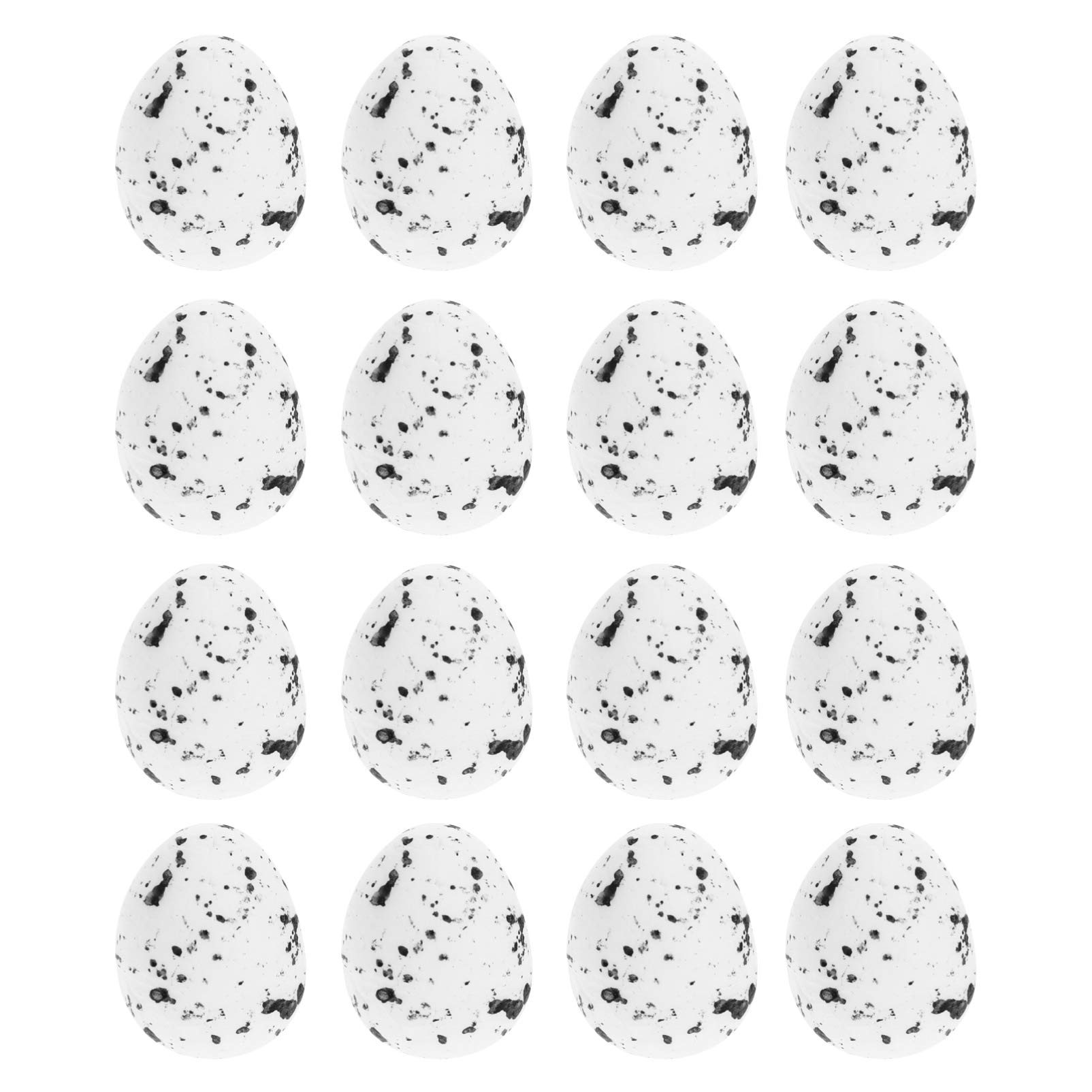 SEWACC 100pcs White Artificial Foam Easter Eggs - DIY Craft Decorations for Easter Party, Home Decor, Fake Bird Nest Eggs - Perfect for Easter Basket Fillers, Spring Centerpieces & Holiday Table Settings