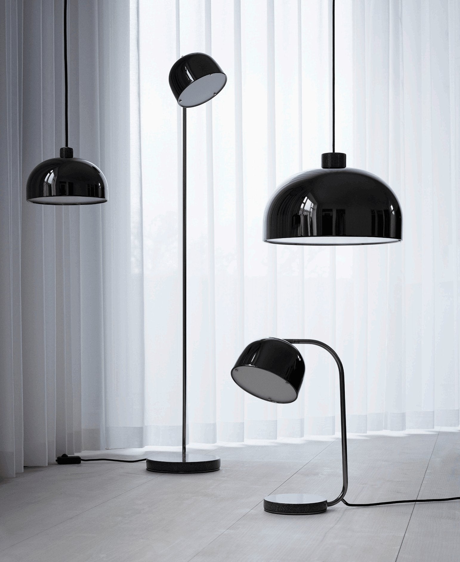 Modern Grant Floor Lamp - Adjustable Height LED Standing Light for Living Room, Bedroom & Office - Stylish Home Decor Lighting for Reading & Relaxation