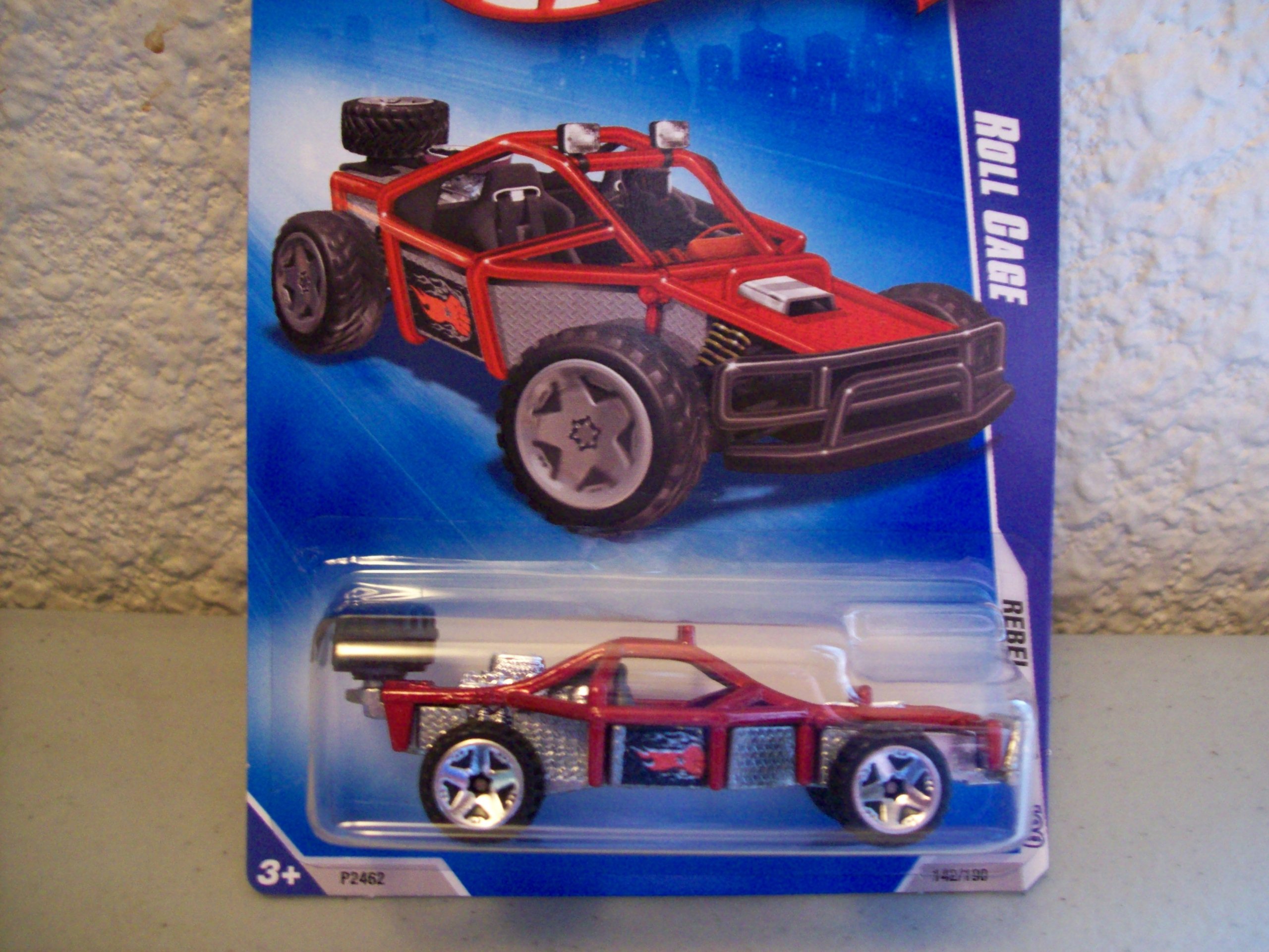 Hot Wheels 2009 Rebel Rides Red Roll Cage Die-Cast Car - Collectible Toy Vehicle for Kids & Adults - Perfect for Racing Games, Display Collections & Gift Giving