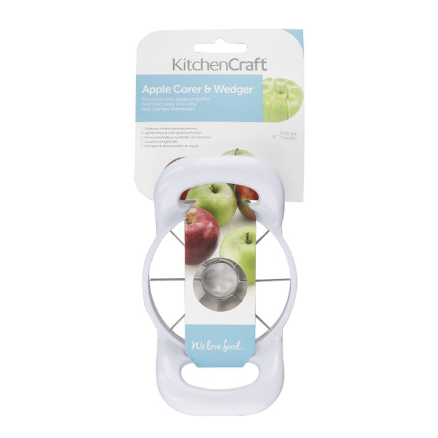 Premium Stainless Steel Apple Corer and Wedger - Easy Fruit Slicing Tool for Baking, Snacks & Healthy Eating - Perfect for Apple Pies, Salads & Kids Lunchboxes