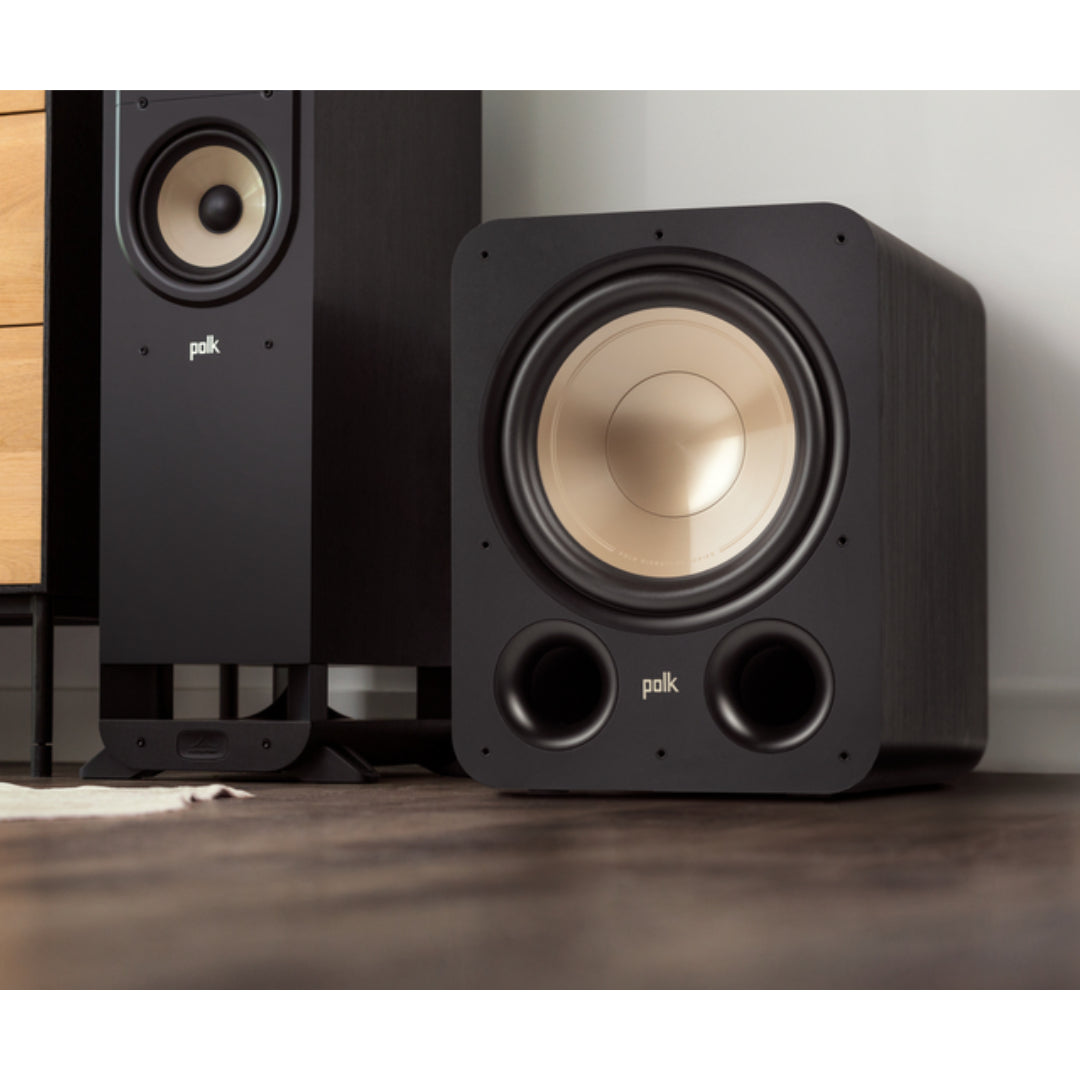 Polk Signature Elite ES12 12-Inch 300W Powered Subwoofer - High-Performance Home Theater & Music Bass Speaker for Movies, Gaming & Audiophile Listening