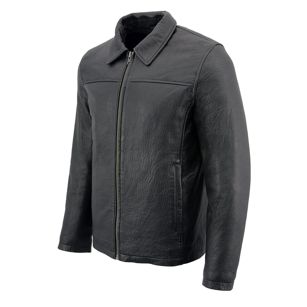 Premium Milwaukee Leather SFM1875 Men's New Zealand Lambskin Leather Jacket with Shirt-Style Collar - Stylish & Durable Outerwear for Motorcycle Riding, Casual Wear & Outdoor Adventures