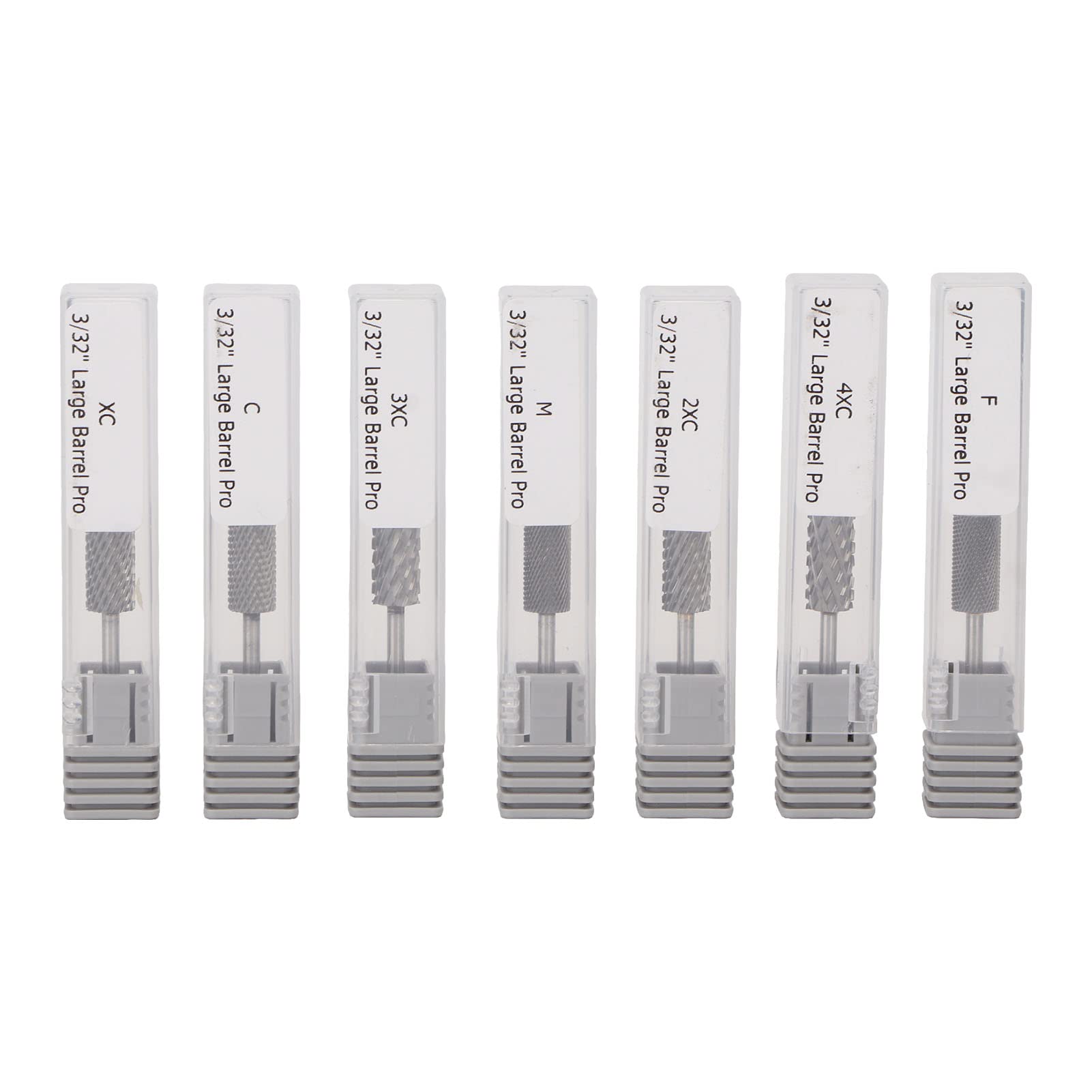 7PCS Professional Nail Drill Bits Set - Flat Top Grinding Bits for Gel Polish Removal, Steel Cylinder Cuticle Remover & Nail File Accessories | Portable Manicure Kit for Home & Salon Use | Perfect for Acrylic Nails, Gel Extensions & Nail Art Preparation