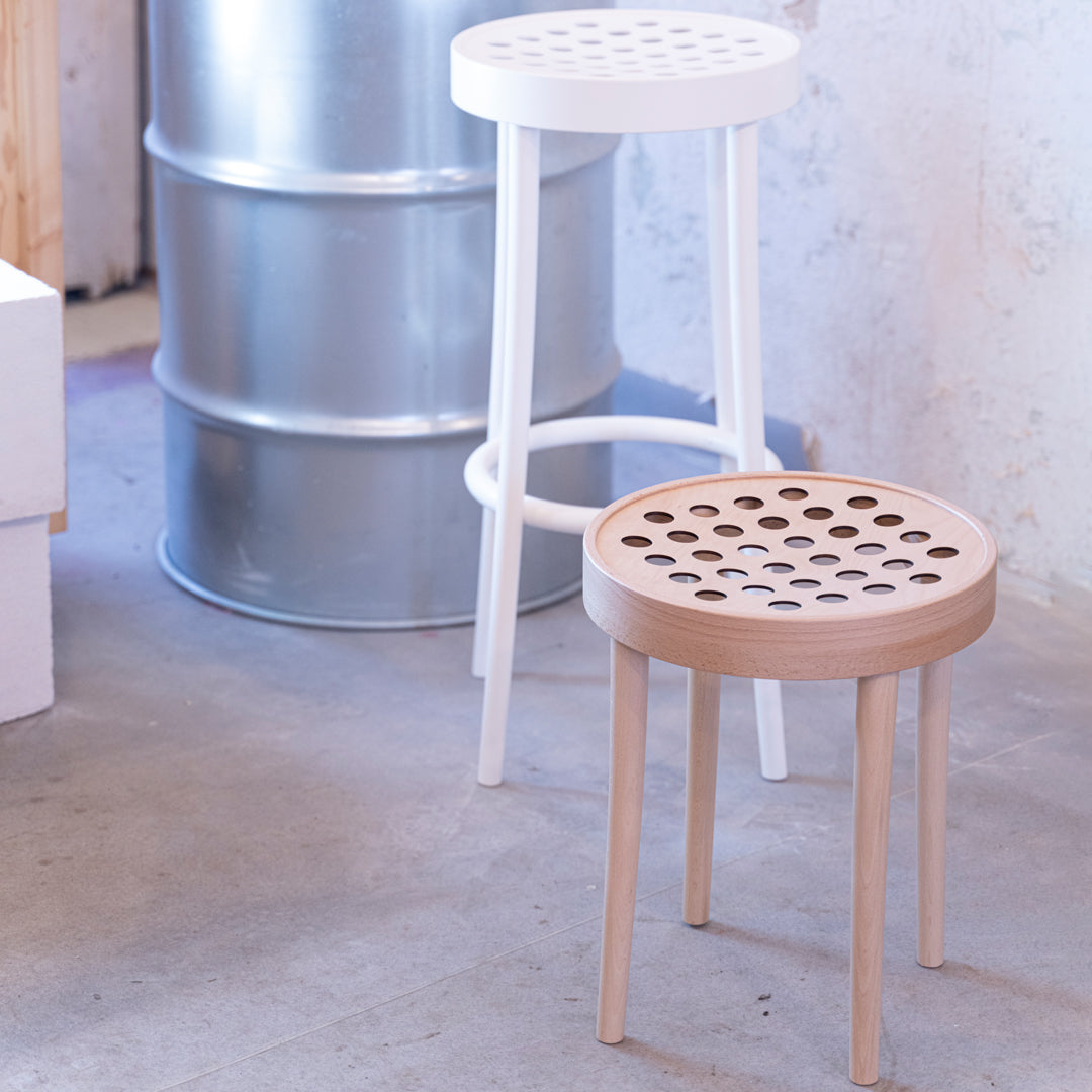 Claesson Koivisto Rune Barstool 822 Ton - Modern Wooden Bar Stool for Kitchen, Dining Room & Lounge - Scandinavian Design High Chair with Comfortable Seat